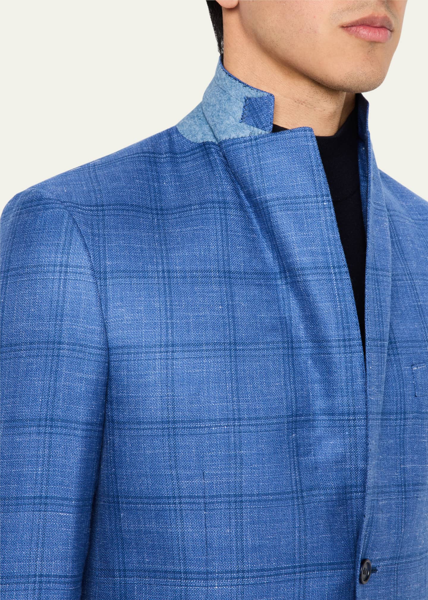 Brioni Men's Windowpane Sport Coat Image 7 of 8