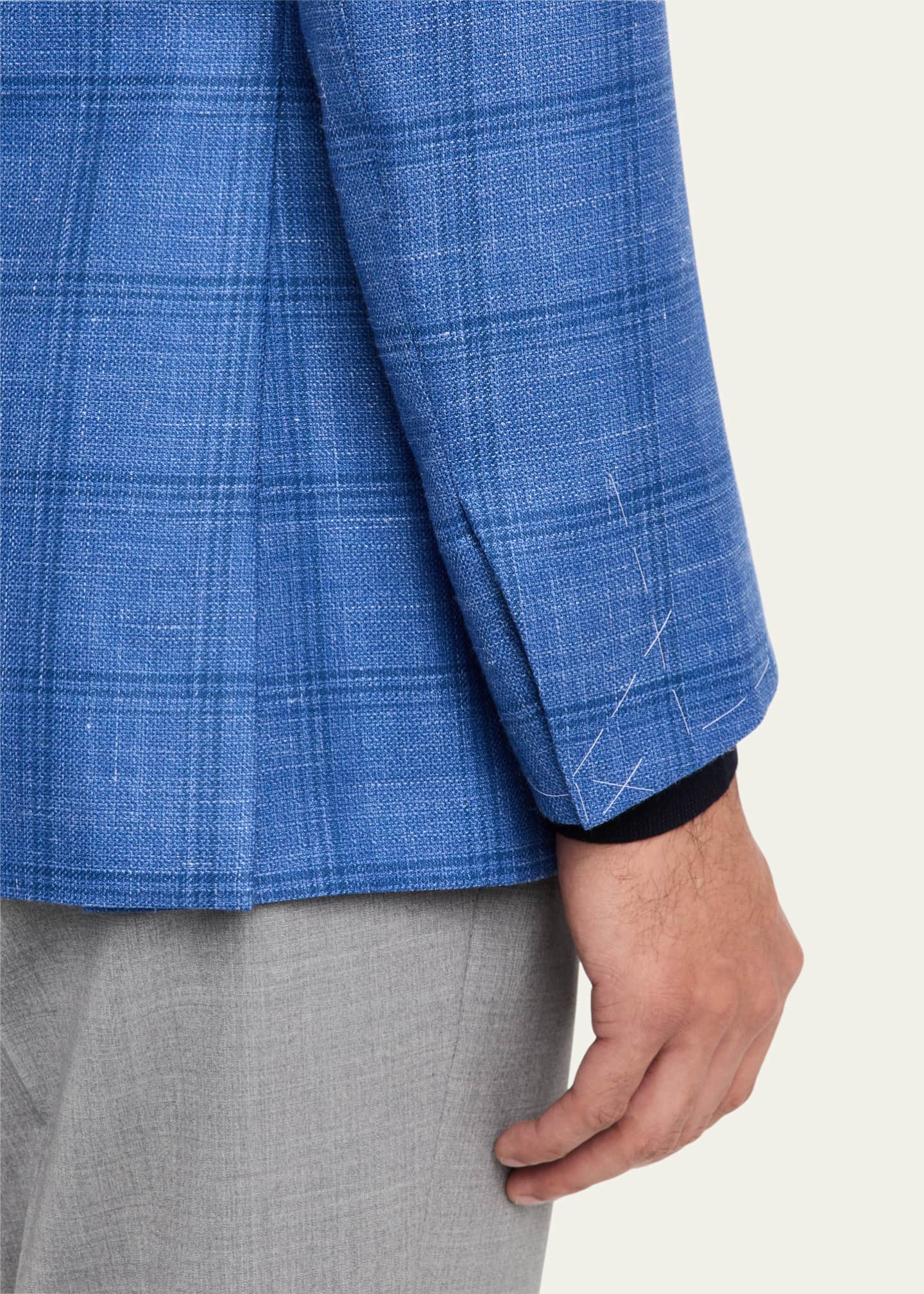 Brioni Men's Windowpane Sport Coat Image 8 of 8
