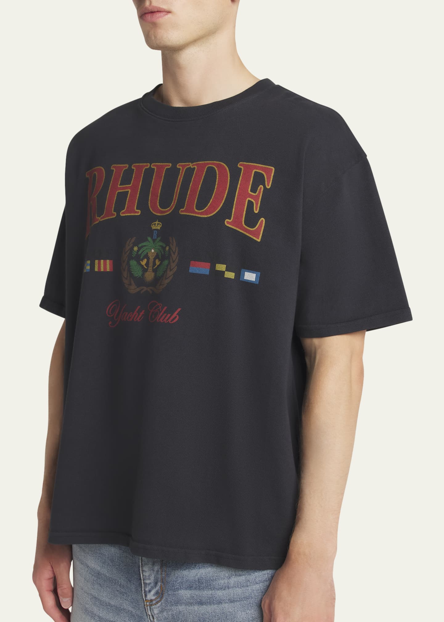 Rhude Men's Jersey Yacht Club T-Shirt Image 5 of 5