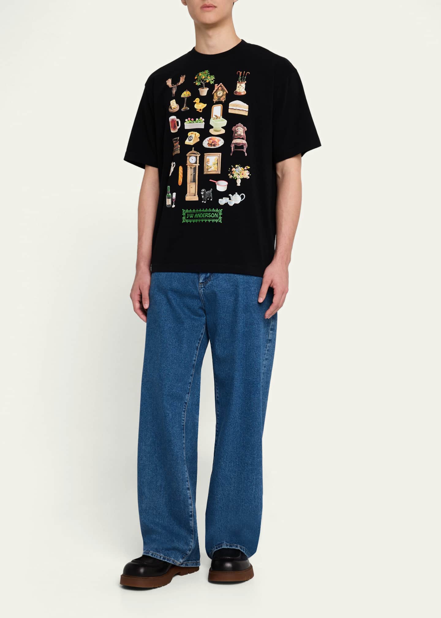 JW Anderson Men's Jersey Diorama T-Shirt Image 2 of 5