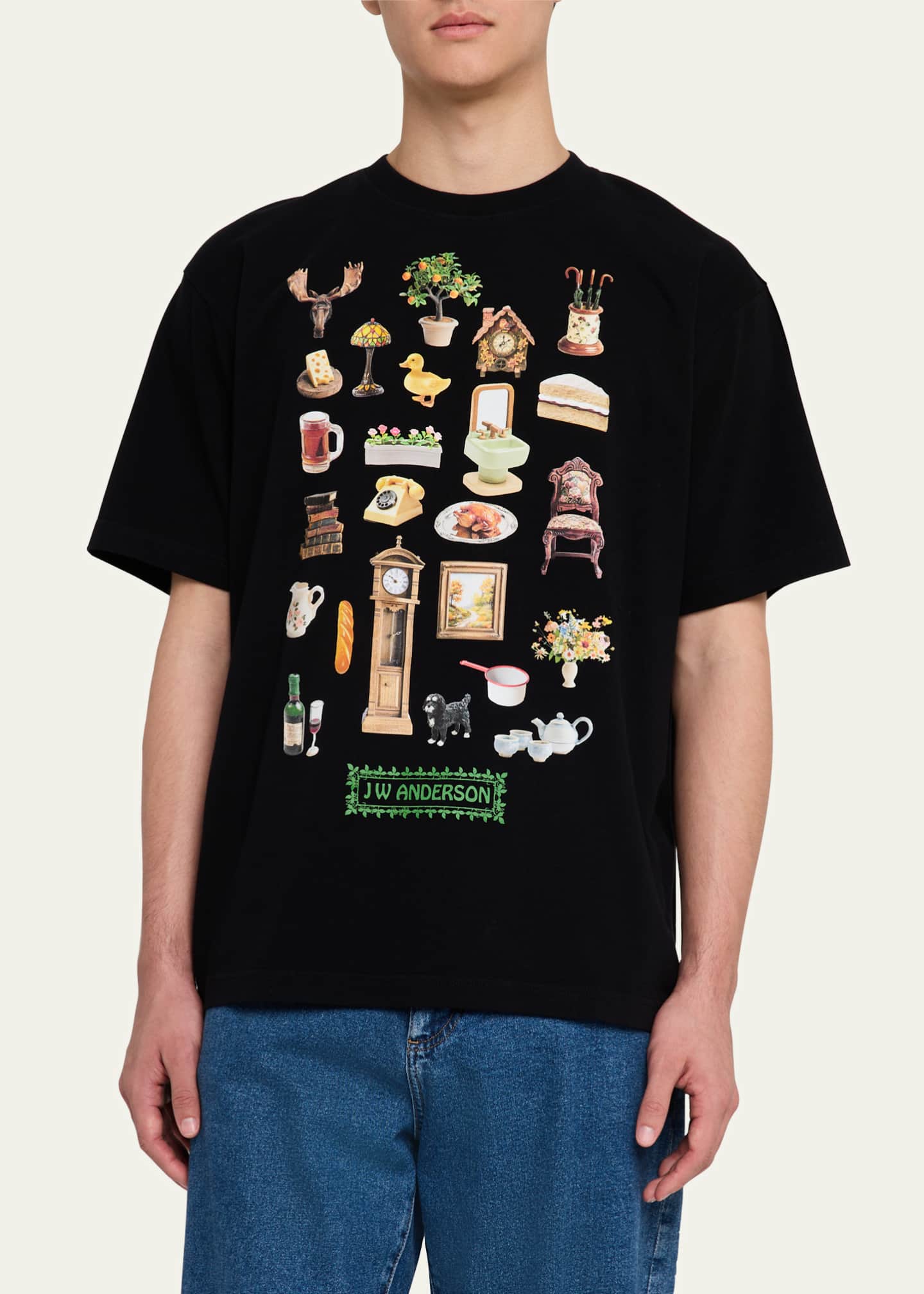 JW Anderson Men's Jersey Diorama T-Shirt Image 4 of 5