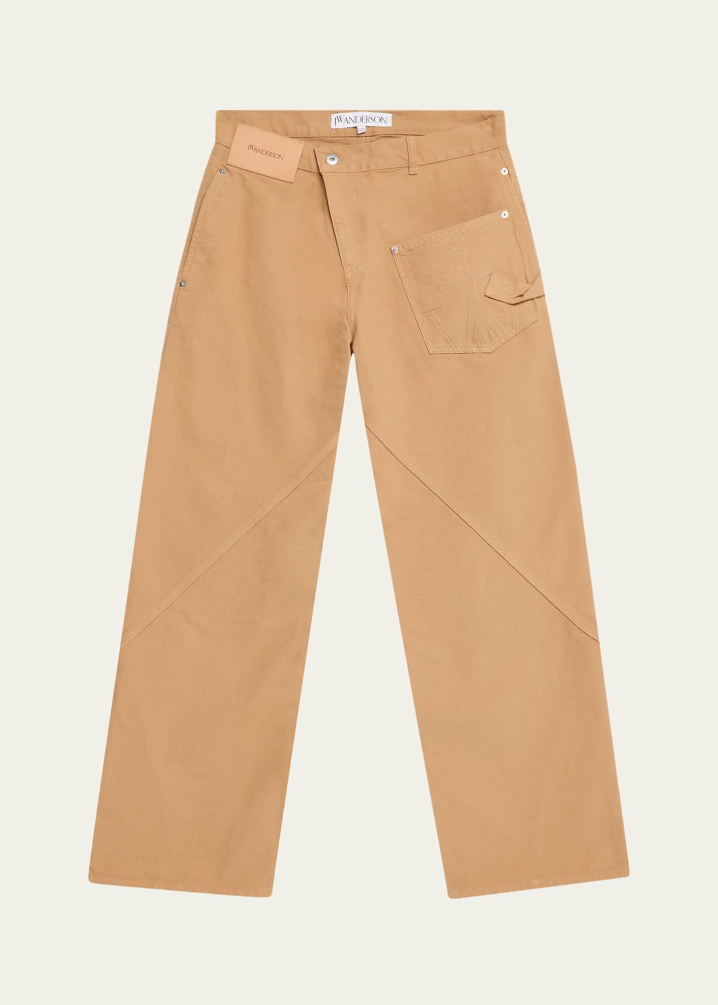 JW Anderson Men's Crossover-Fly Work Pants Image 1 of 5