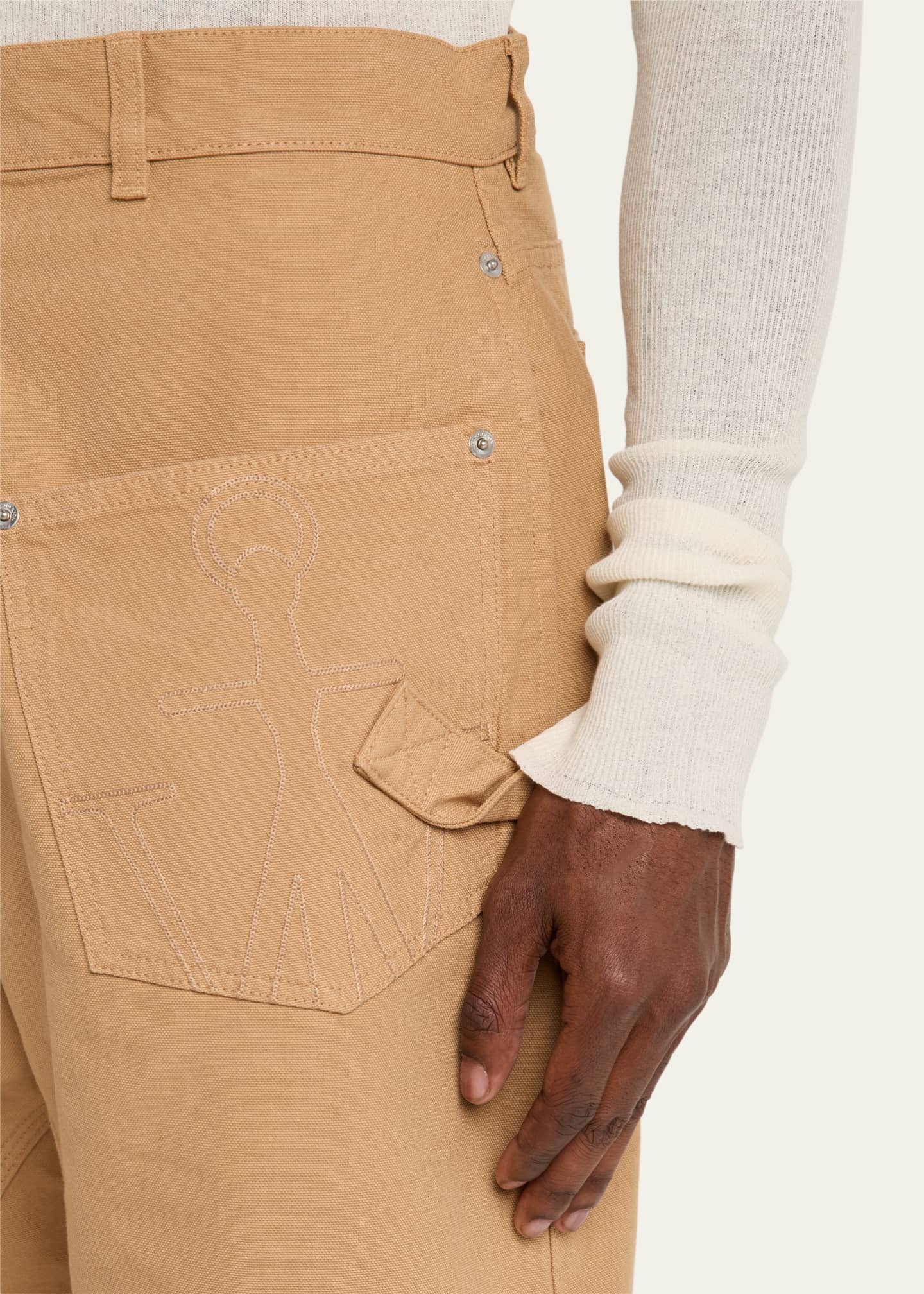 JW Anderson Men's Crossover-Fly Work Pants Image 5 of 5