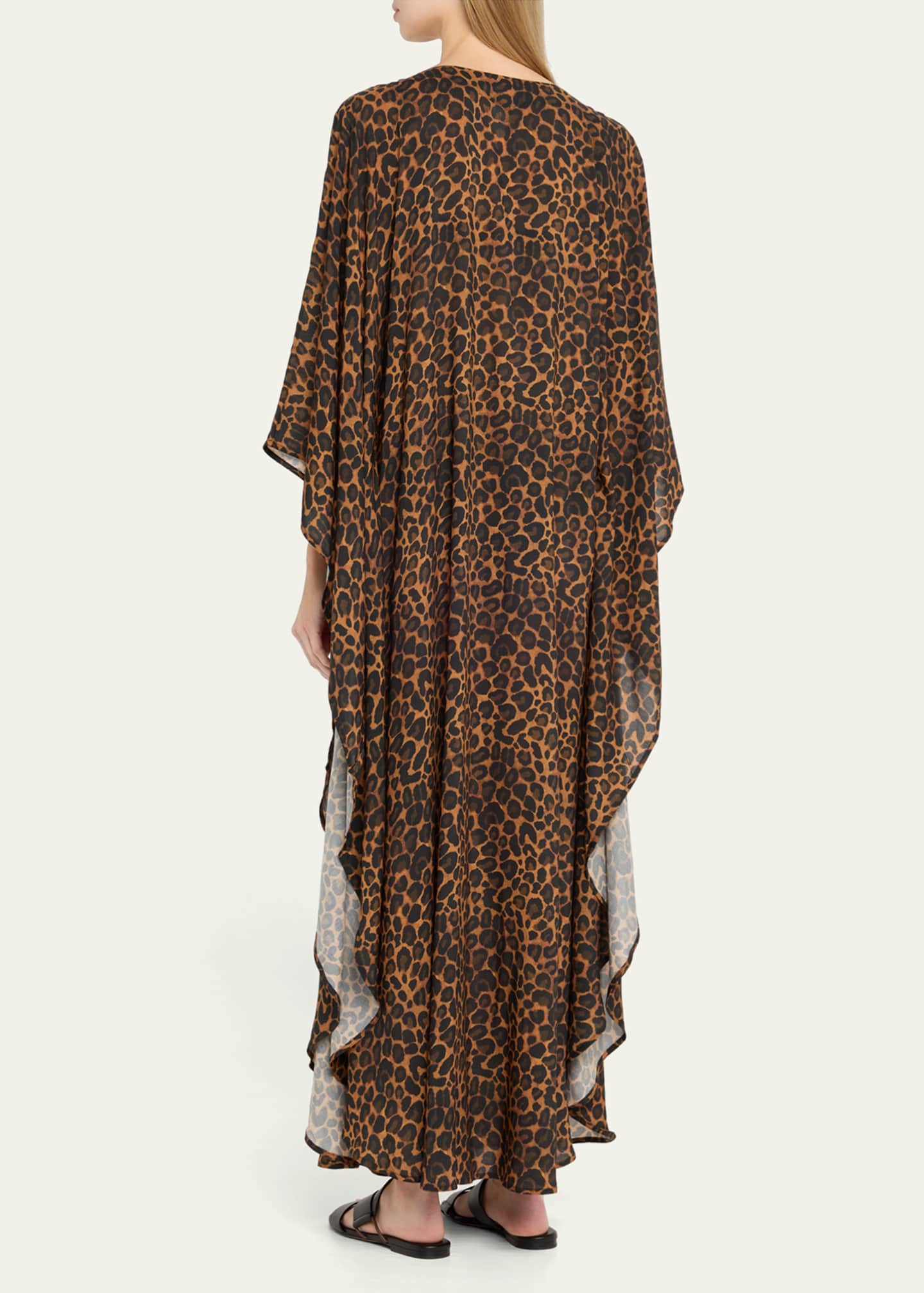 FISCH Thalassa Leopard-Printed Caftan Coverup Image 3 of 5