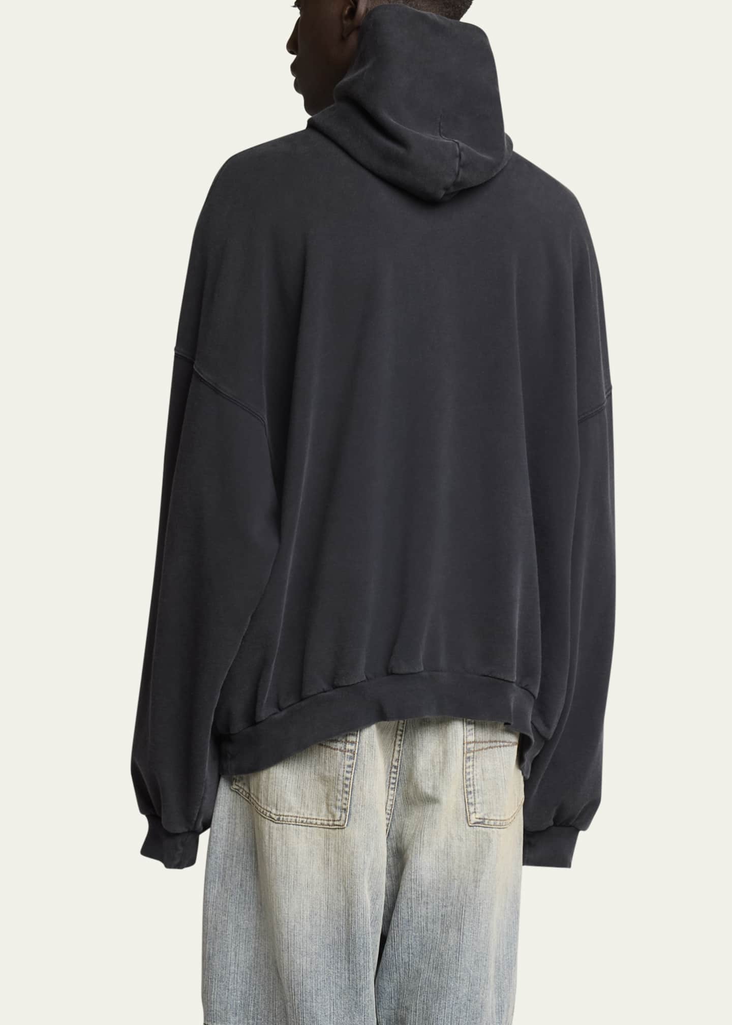 Balenciaga Men's I Love Paris Oversized Terry Hoodie
