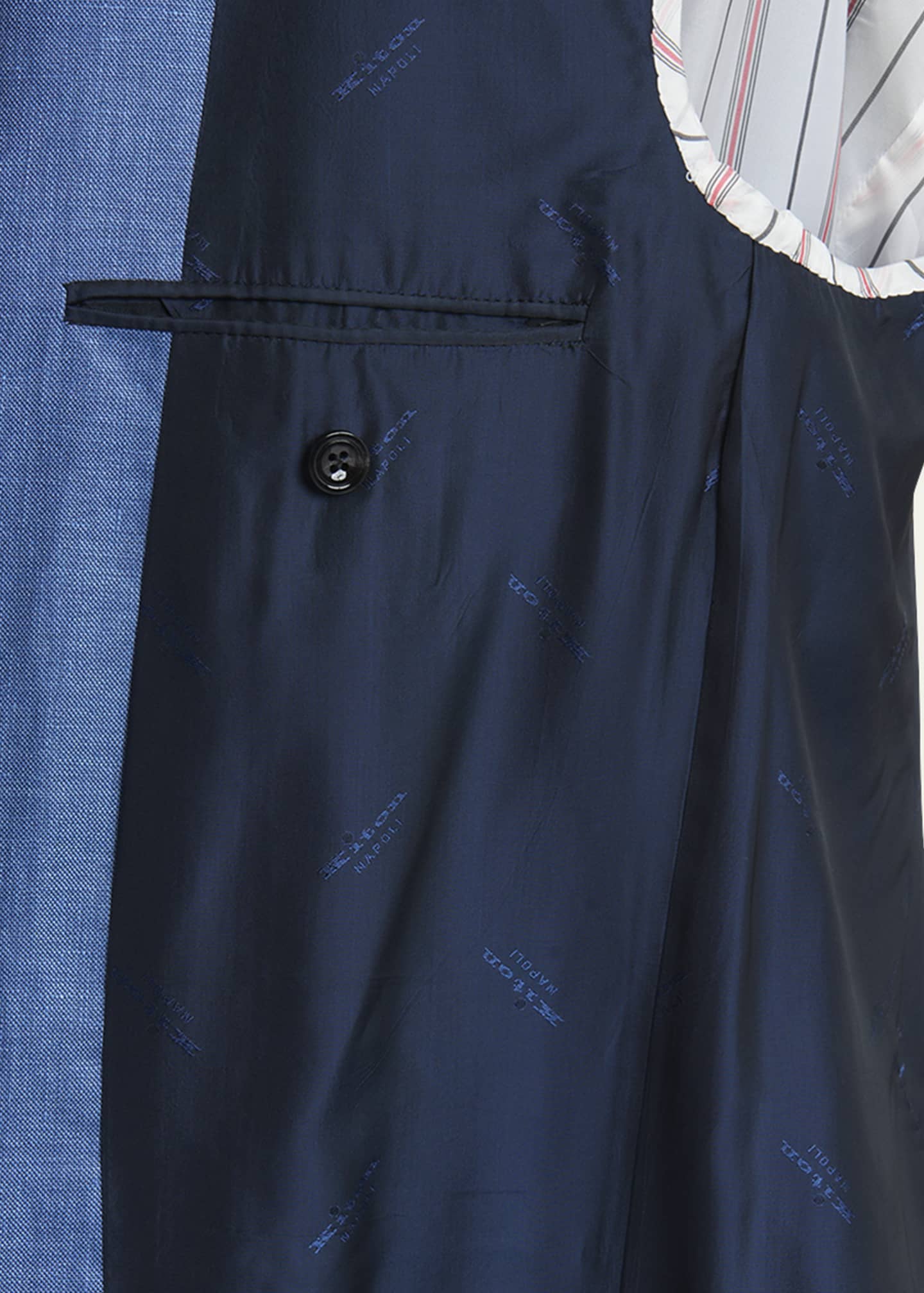 Kiton Men's Textured Solid Suit Image 7 of 8