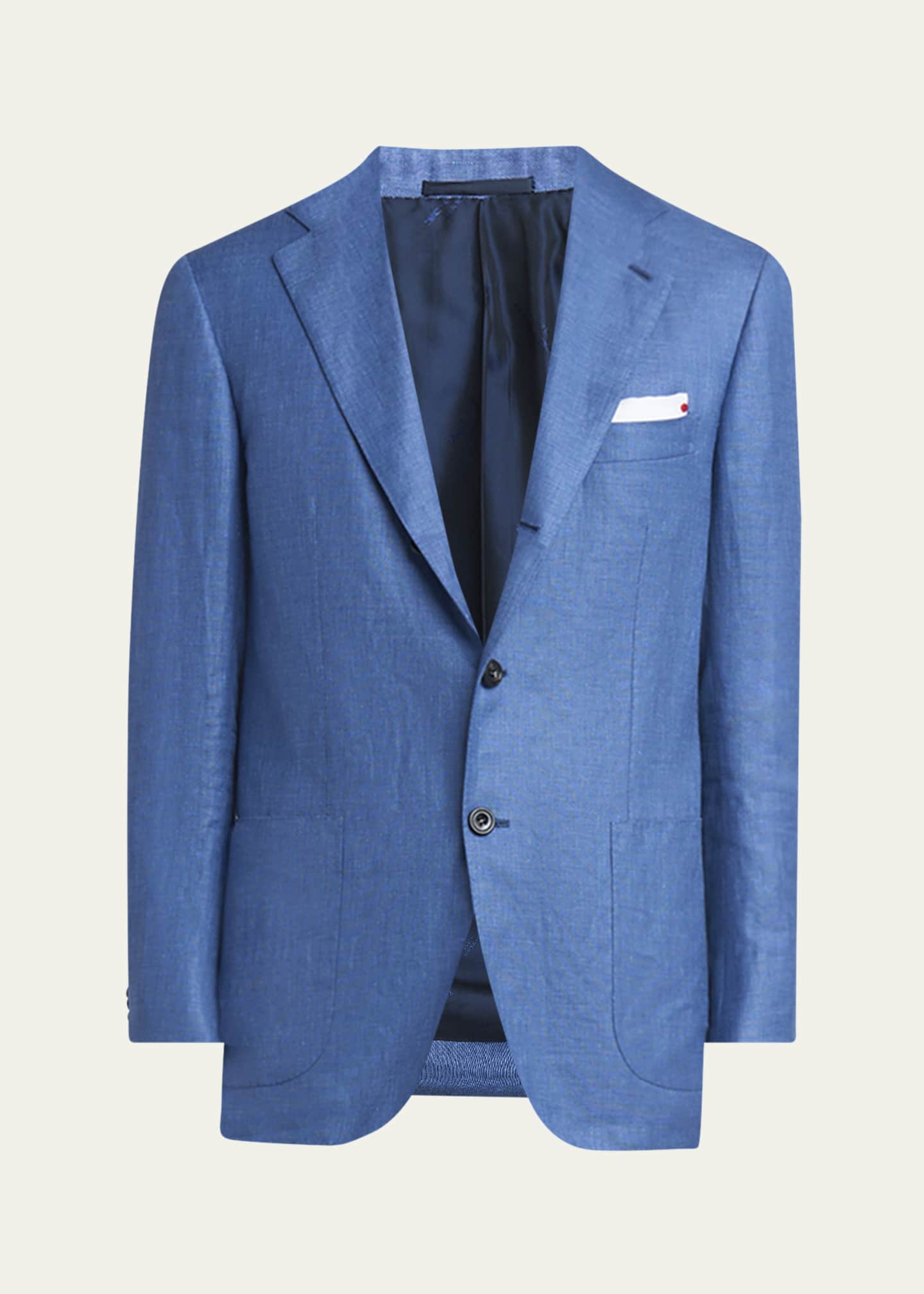 Kiton Men's Textured Solid Suit Image 1 of 8