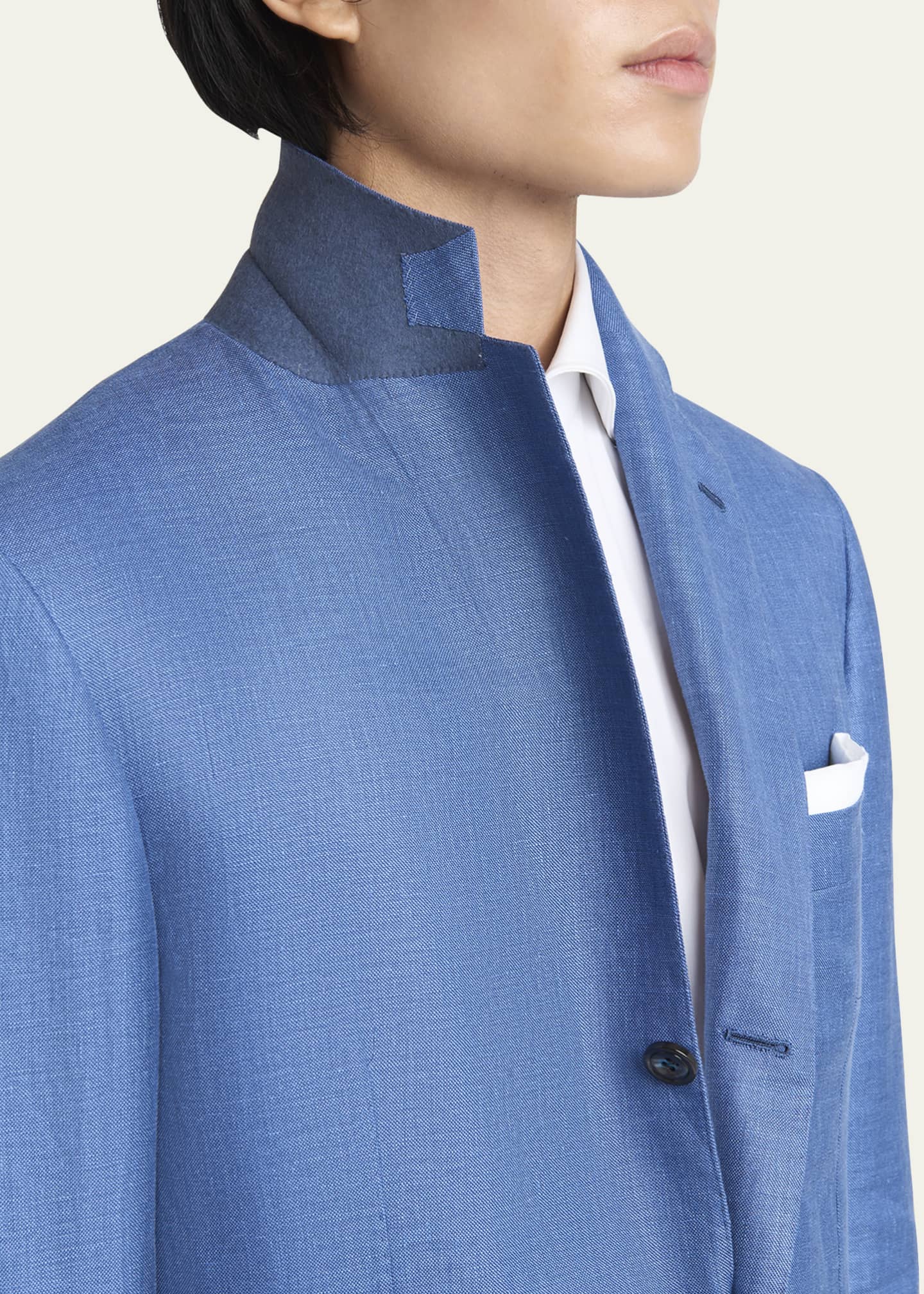 Kiton Men's Textured Solid Suit Image 8 of 8