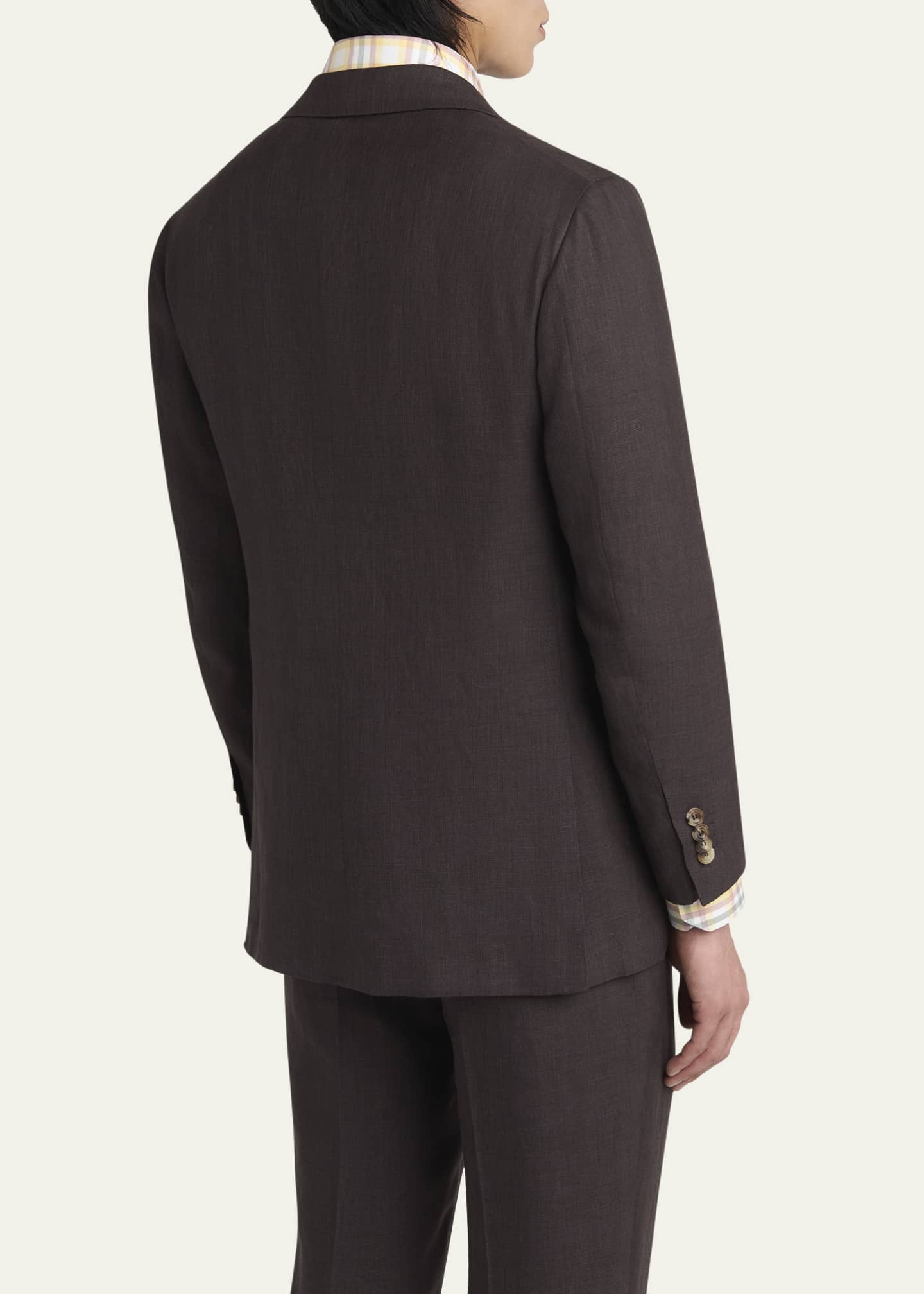 Kiton Men's Cashmere-Blend Plaid Suit Image 5 of 7
