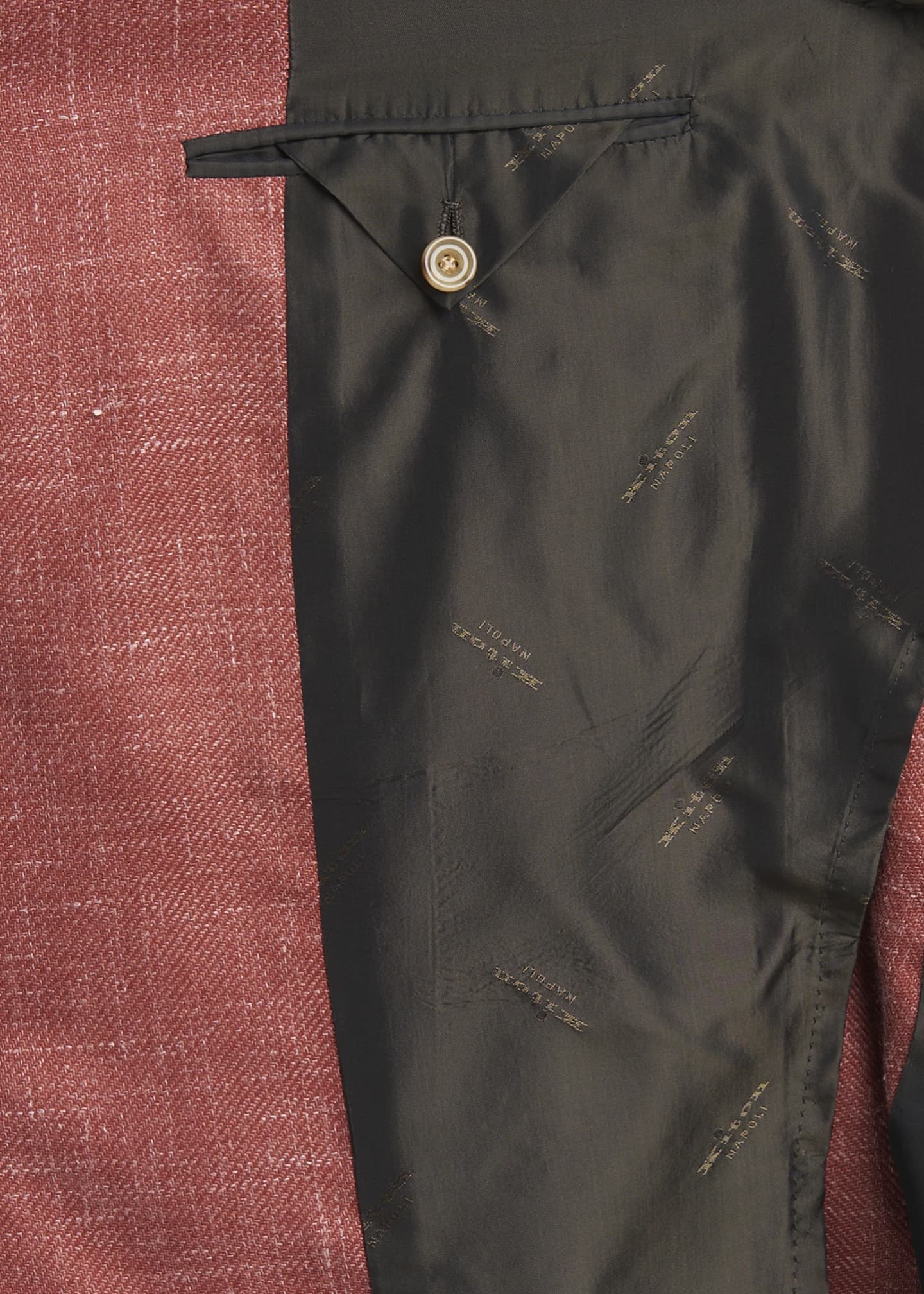 Kiton Men's Textured Twill Sport Coat Image 6 of 8