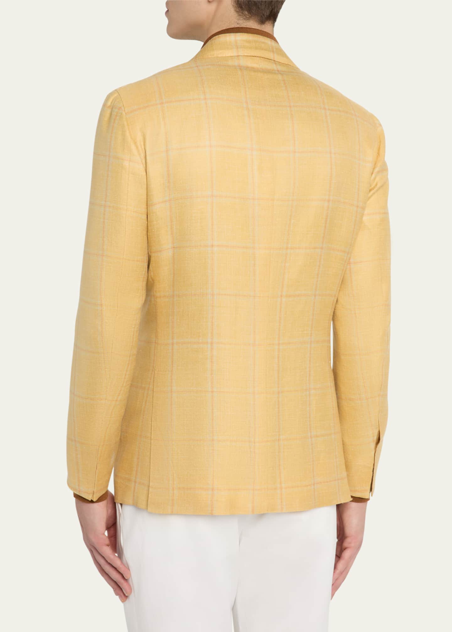Kiton Men's Windowpane Sport Coat Image 3 of 8