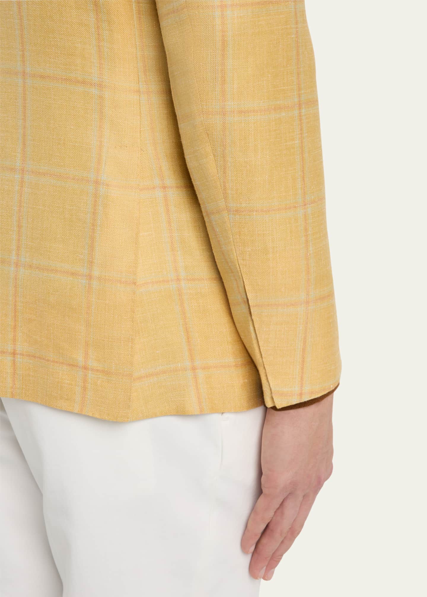 Kiton Men's Windowpane Sport Coat Image 8 of 8