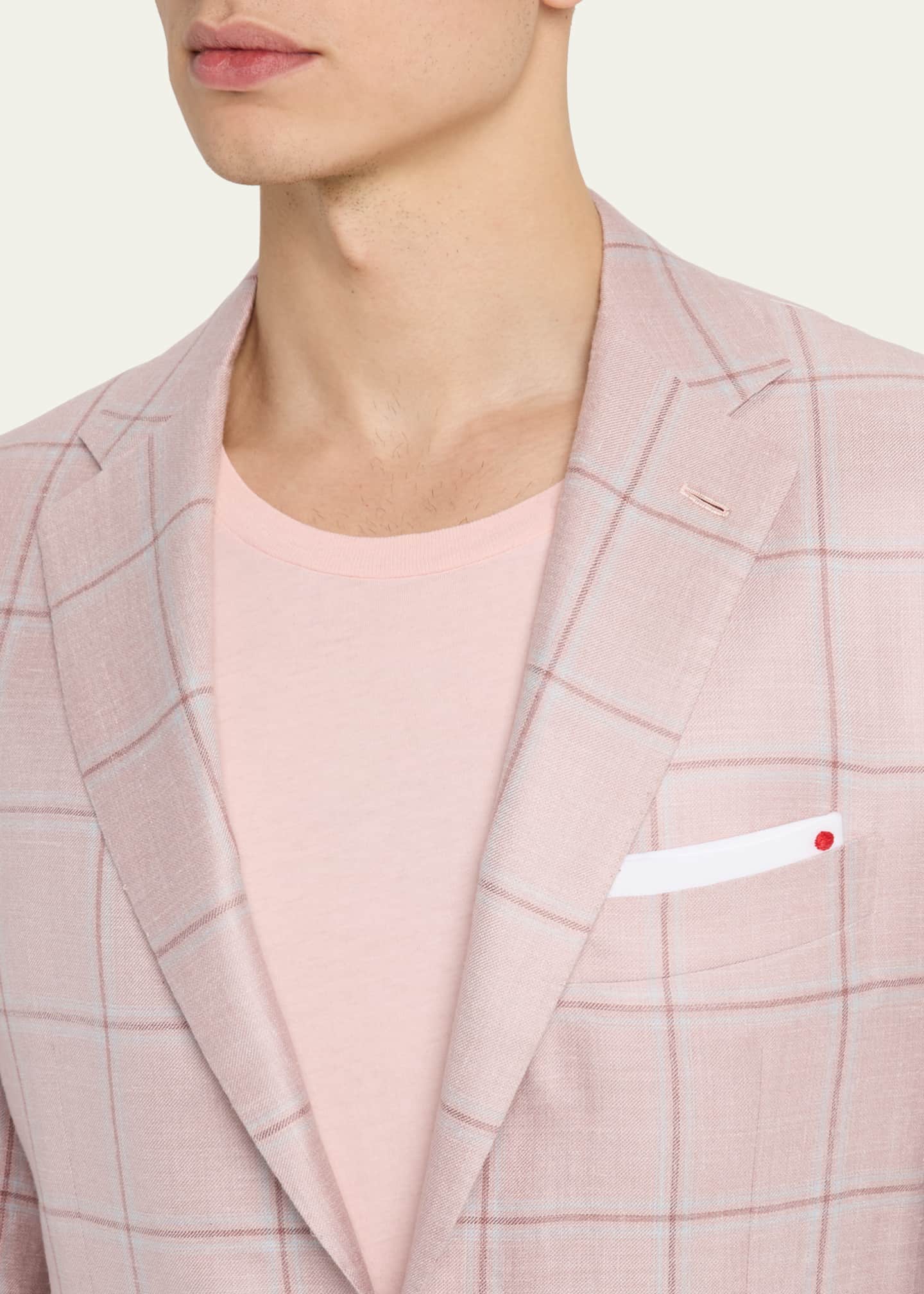 Kiton Men's Windowpane Sport Coat Image 5 of 8