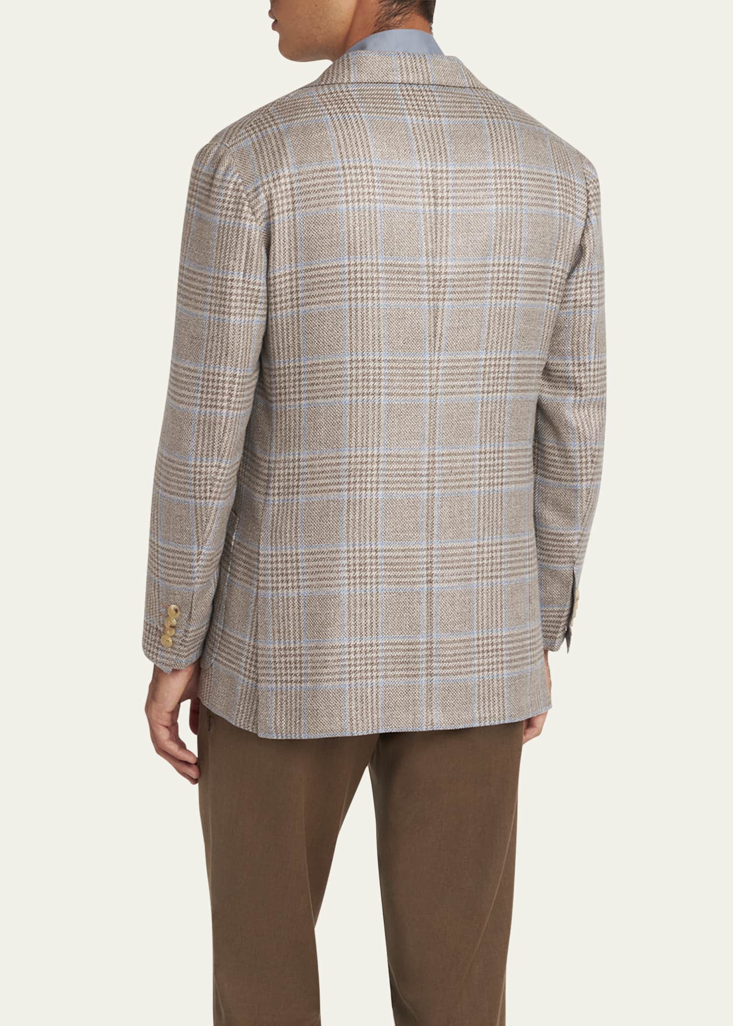 Kiton Men's Plaid Sport Coat Image 3 of 7
