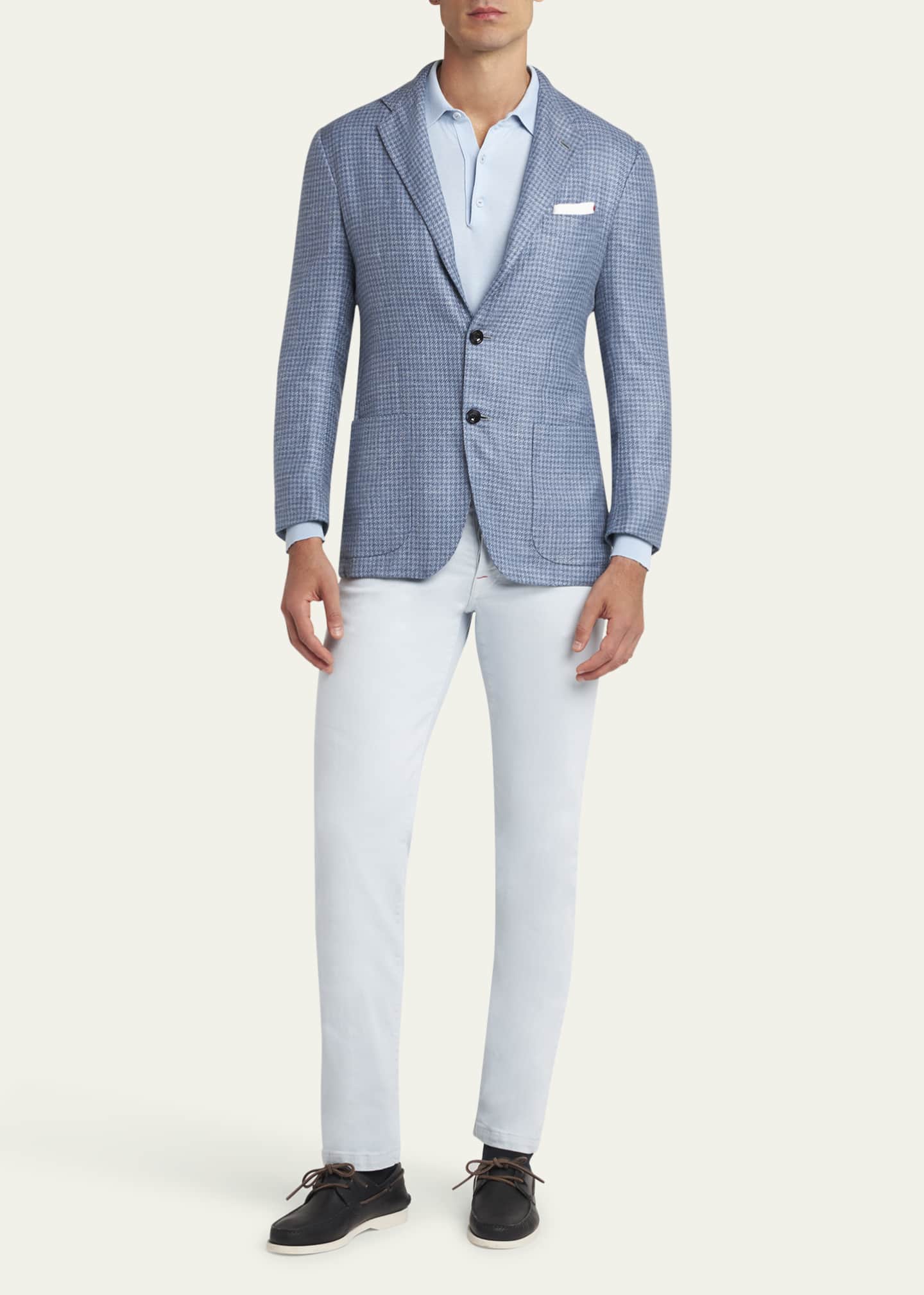 Kiton Men's Houndstooth Sport Coat Image 2 of 7