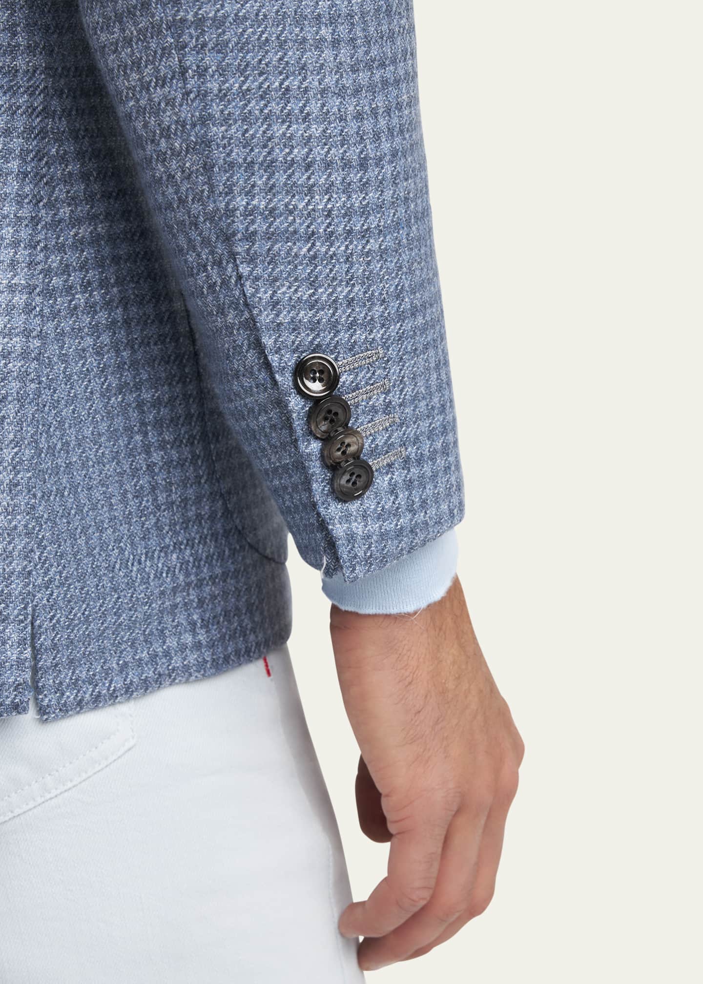 Kiton Men's Houndstooth Sport Coat Image 7 of 7