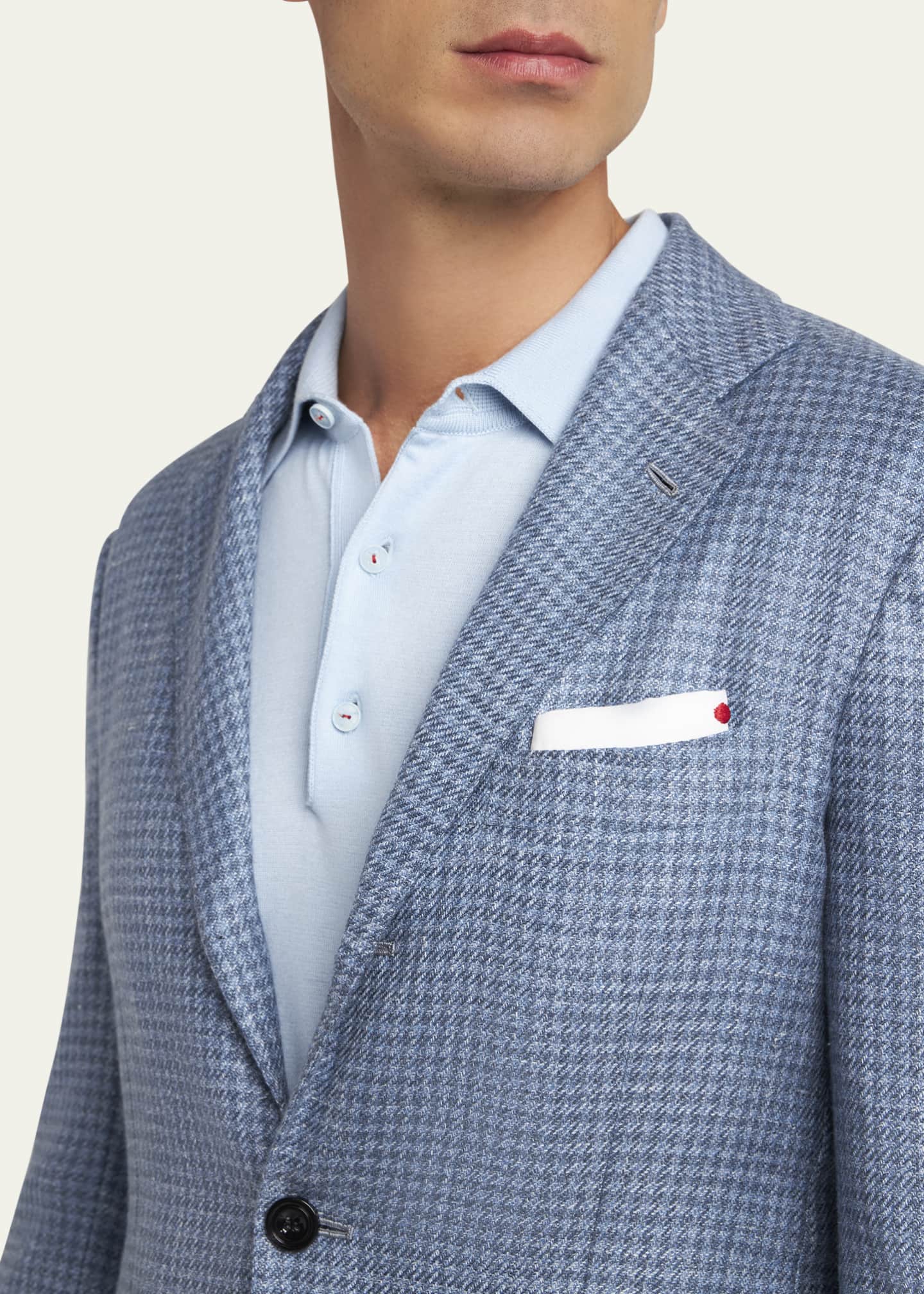 Kiton Men's Houndstooth Sport Coat Image 5 of 7