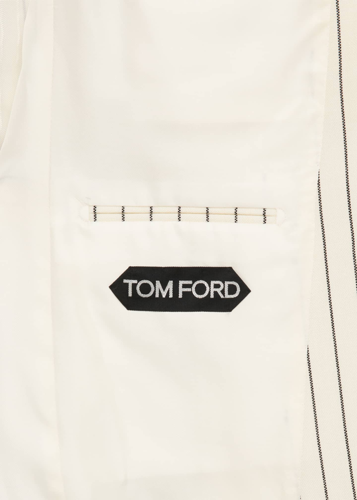 TOM FORD Men's Shelton Wool Pinstripe Suit Image 7 of 8
