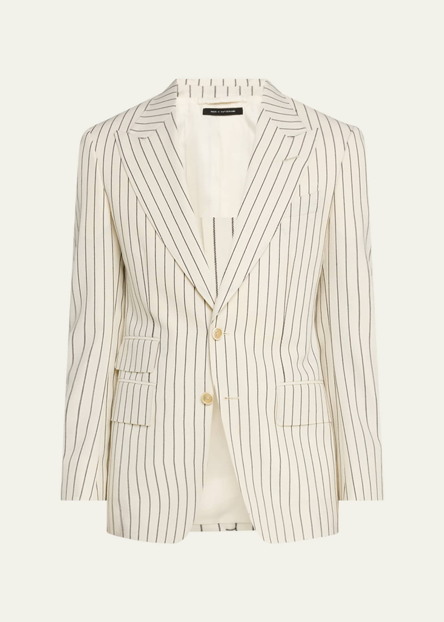 TOM FORD Men's Shelton Wool Pinstripe Suit Image 1 of 8
