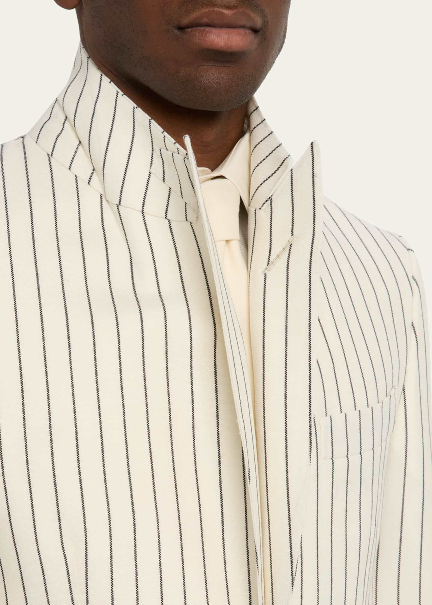 TOM FORD Men's Shelton Wool Pinstripe Suit Image 8 of 8
