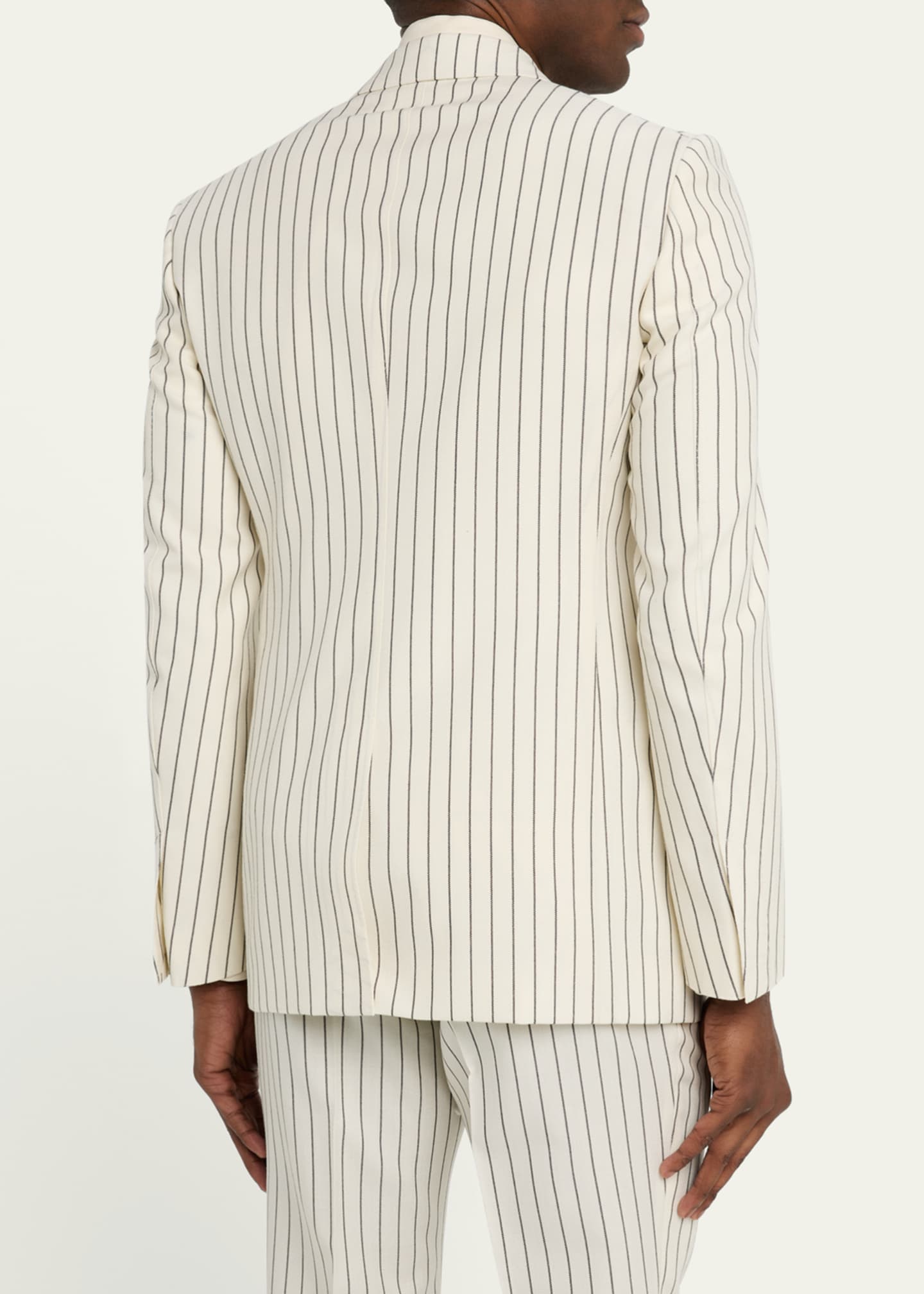 TOM FORD Men's Shelton Wool Pinstripe Suit Image 5 of 8