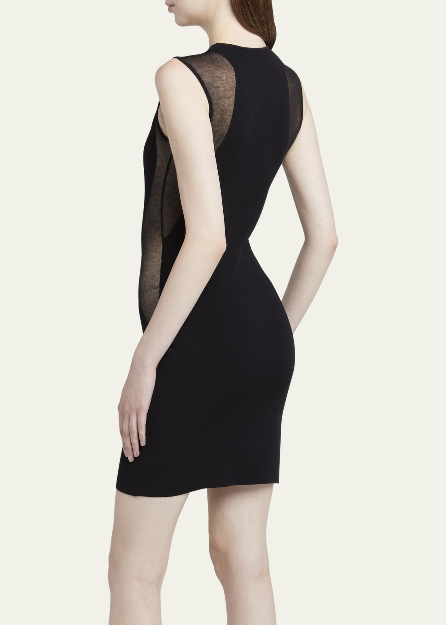 Stella McCartney Miracle Sleeveless Compact Knit Mini Dress