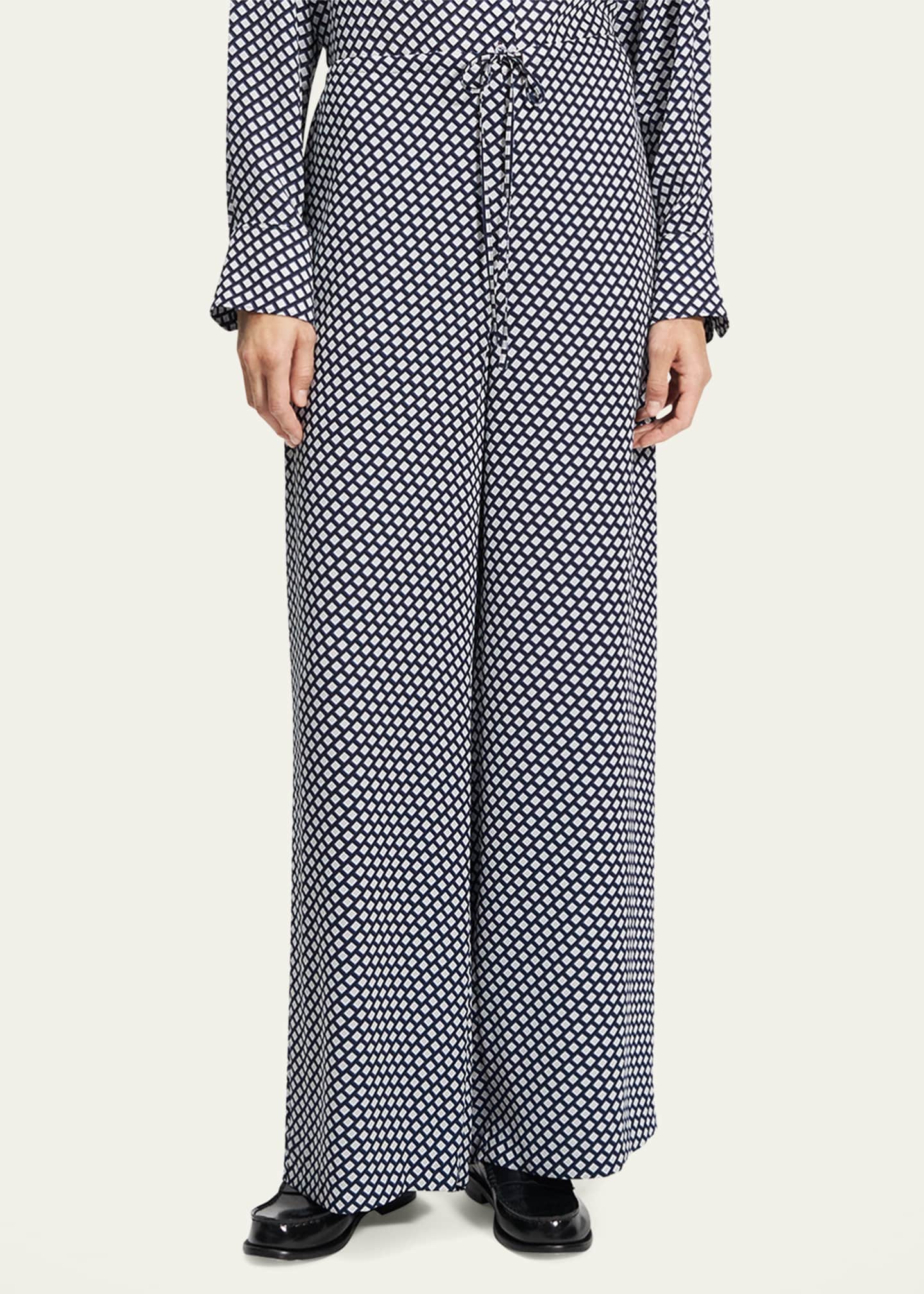 Theory Geometric Drawstring Pull-On Pants Image 4 of 5