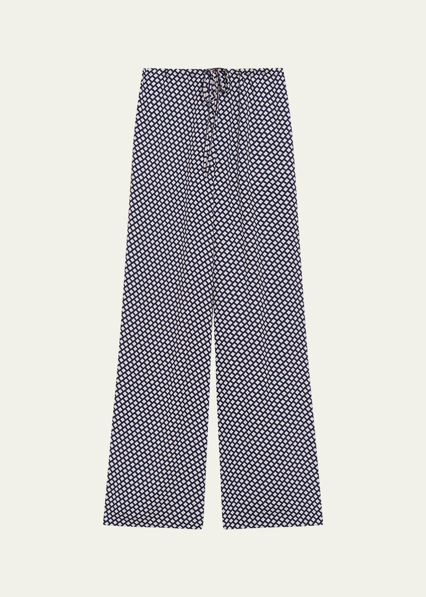 Theory Geometric Drawstring Pull-On Pants Image 1 of 5