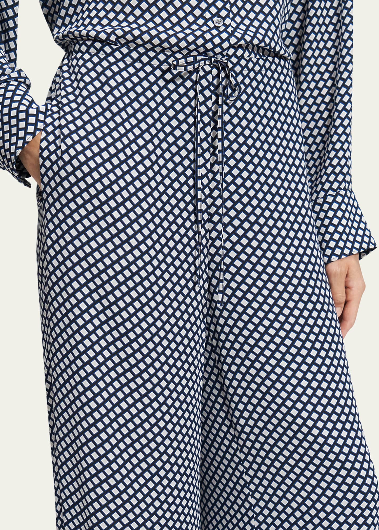 Theory Geometric Drawstring Pull-On Pants Image 5 of 5