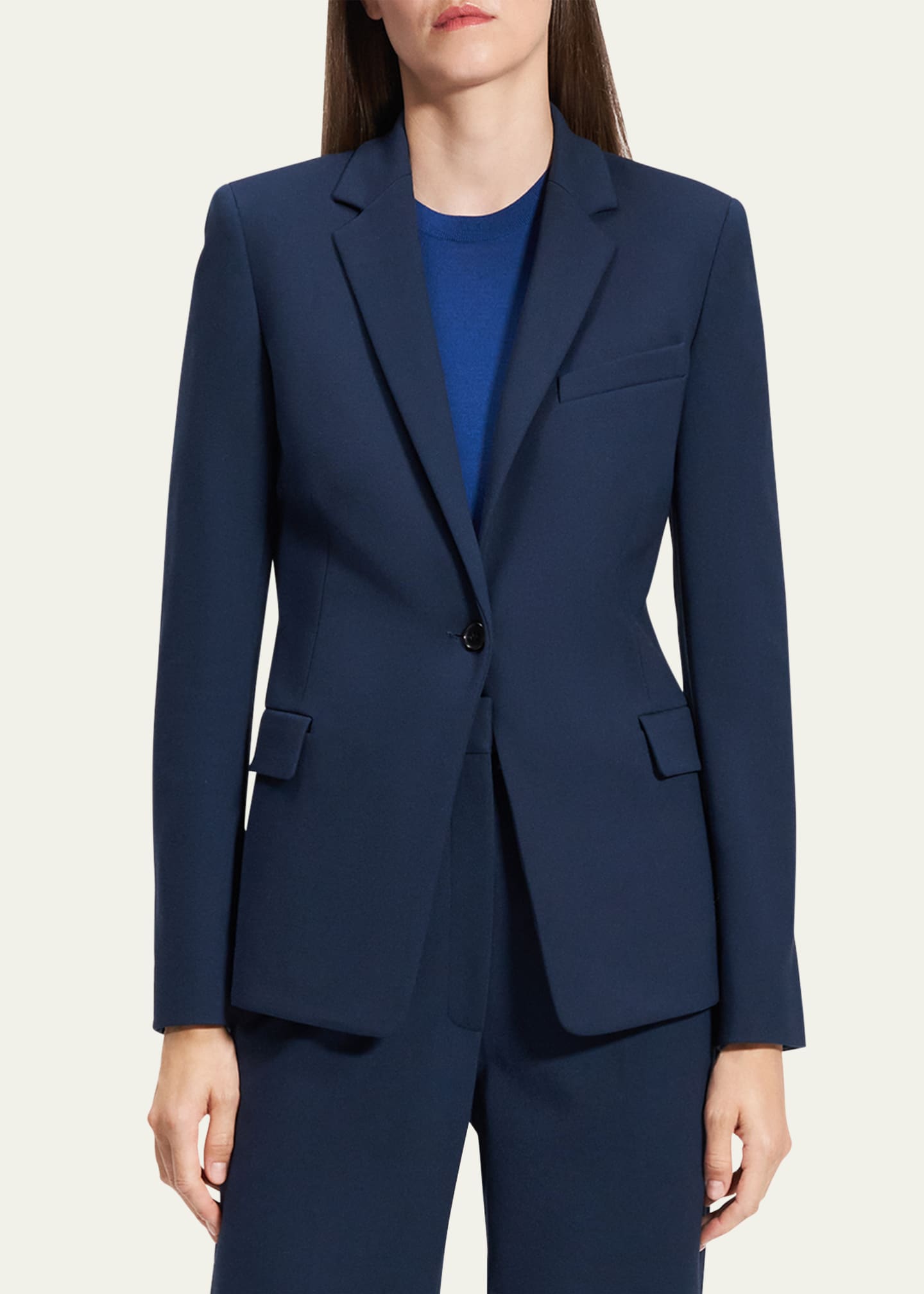 Theory Ponte Slim-Fit Blazer Image 4 of 5