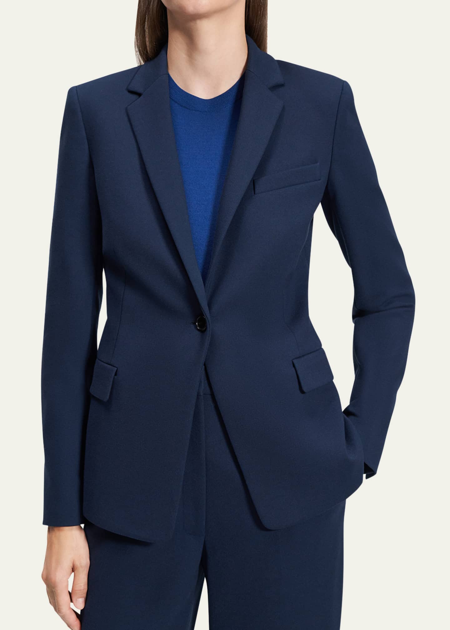 Theory Ponte Slim-Fit Blazer Image 5 of 5