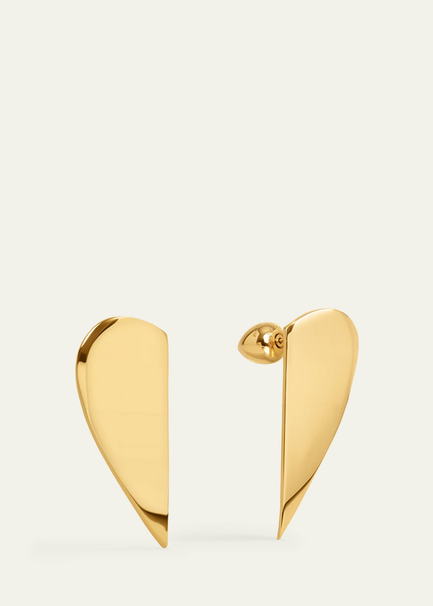 ALAIA Half Heart-Shaped Earrings Image 3 of 4