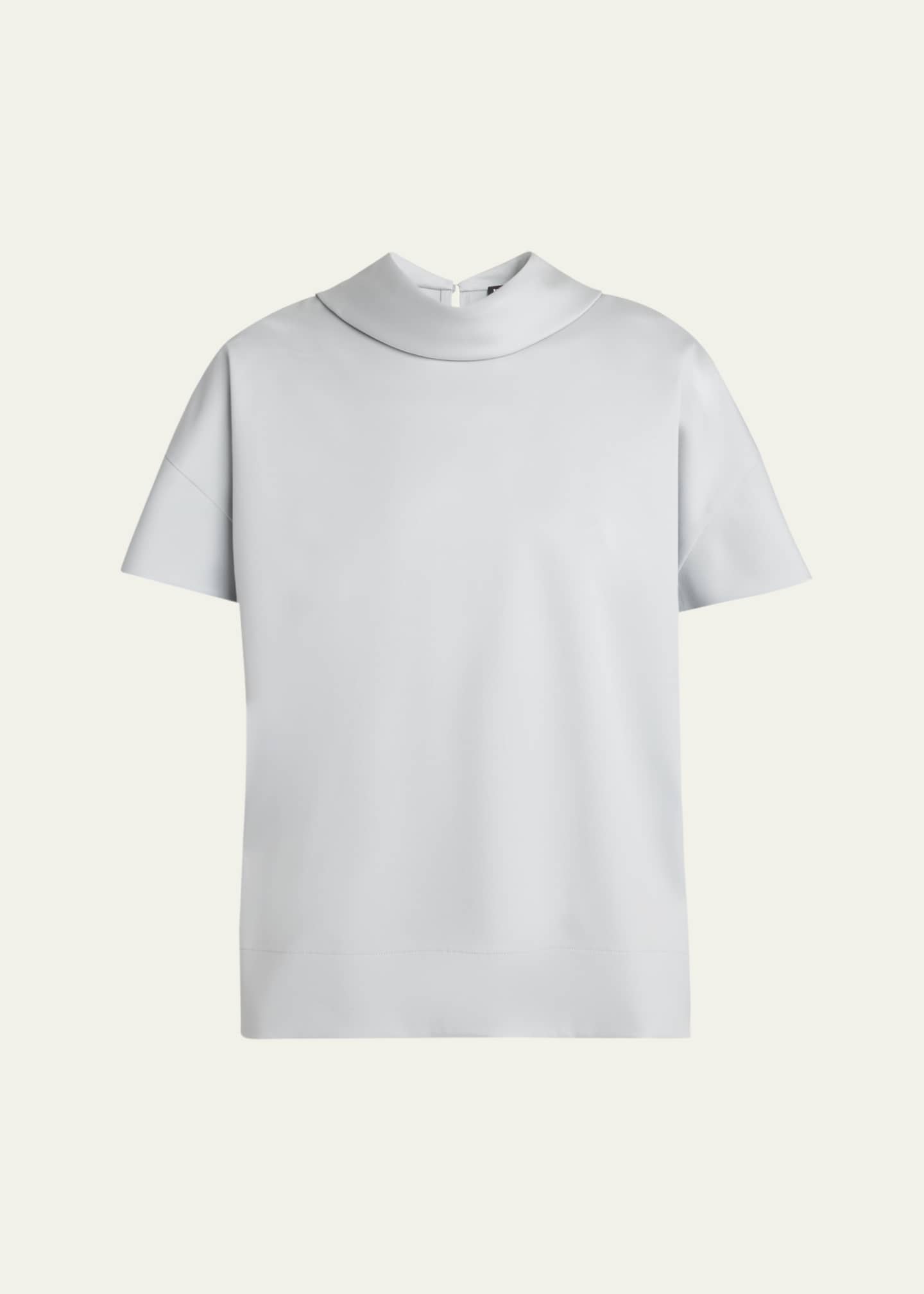 Kiton Mock-Neck Wool Silk Top Image 1 of 5
