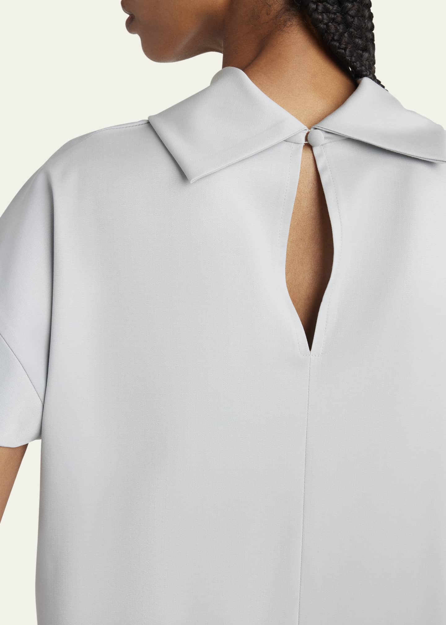 Kiton Mock-Neck Wool Silk Top Image 5 of 5