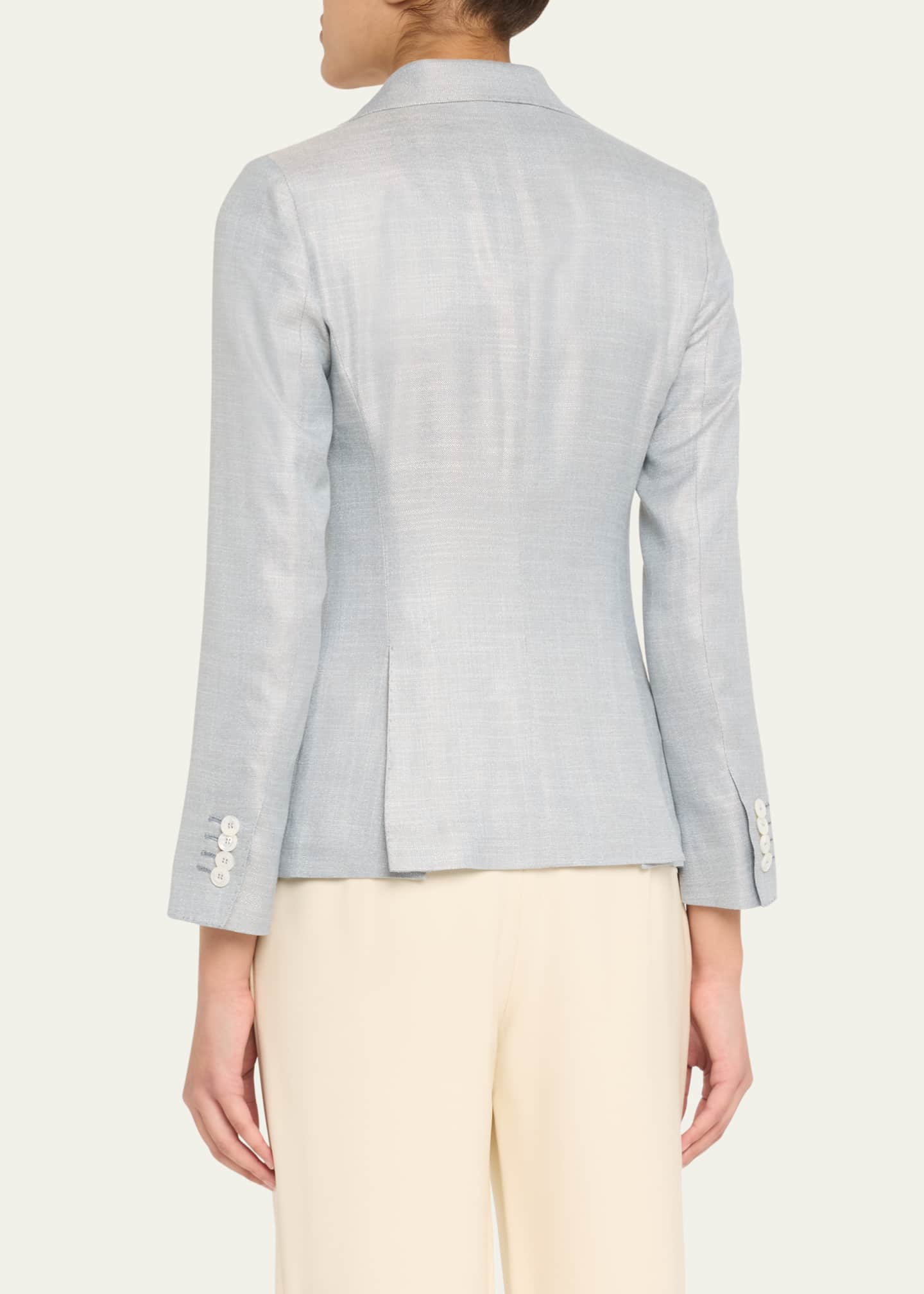 Kiton Singled Breasted Bamboo Jacket Image 3 of 5