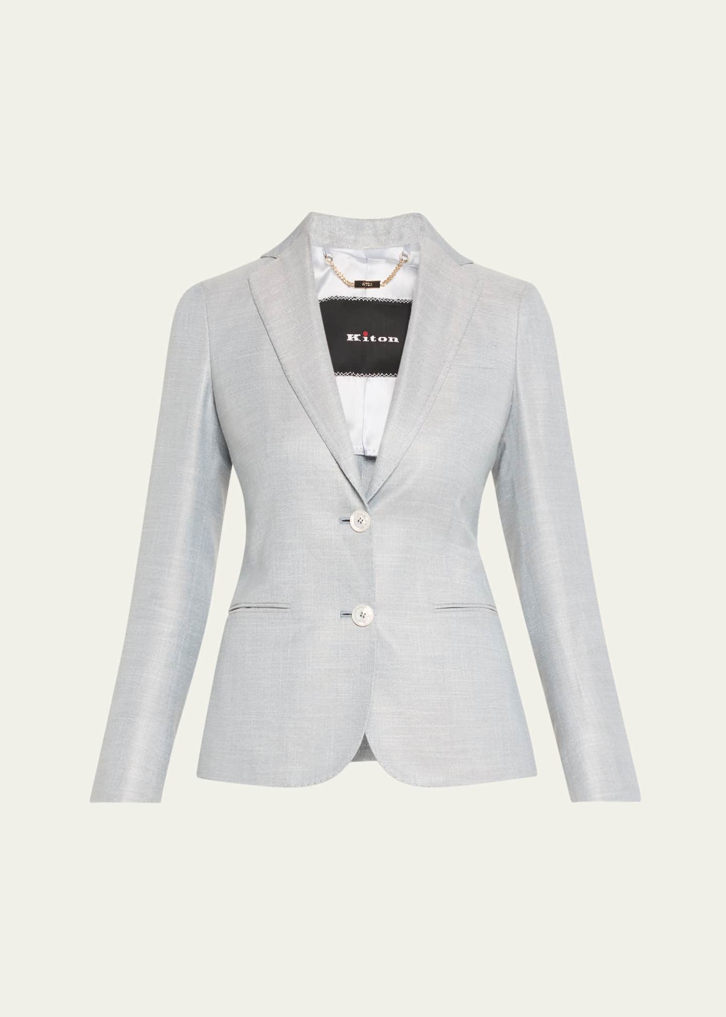 Kiton Singled Breasted Bamboo Jacket Image 1 of 5