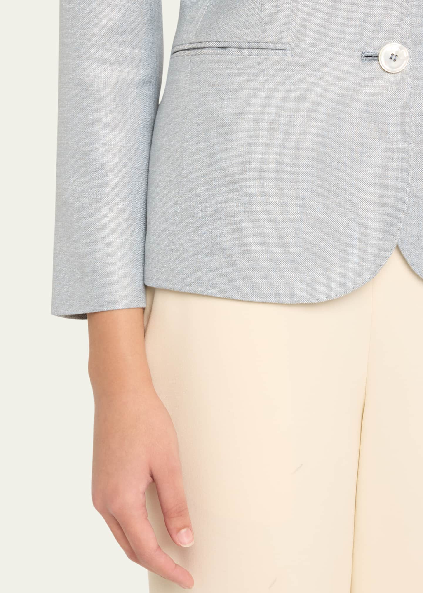 Kiton Singled Breasted Bamboo Jacket Image 5 of 5
