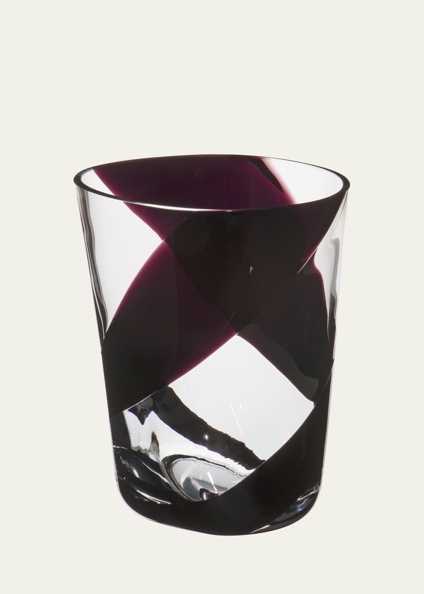 Carlo Moretti Bora 12.5 oz. Drinking Glass, Black Ribbon