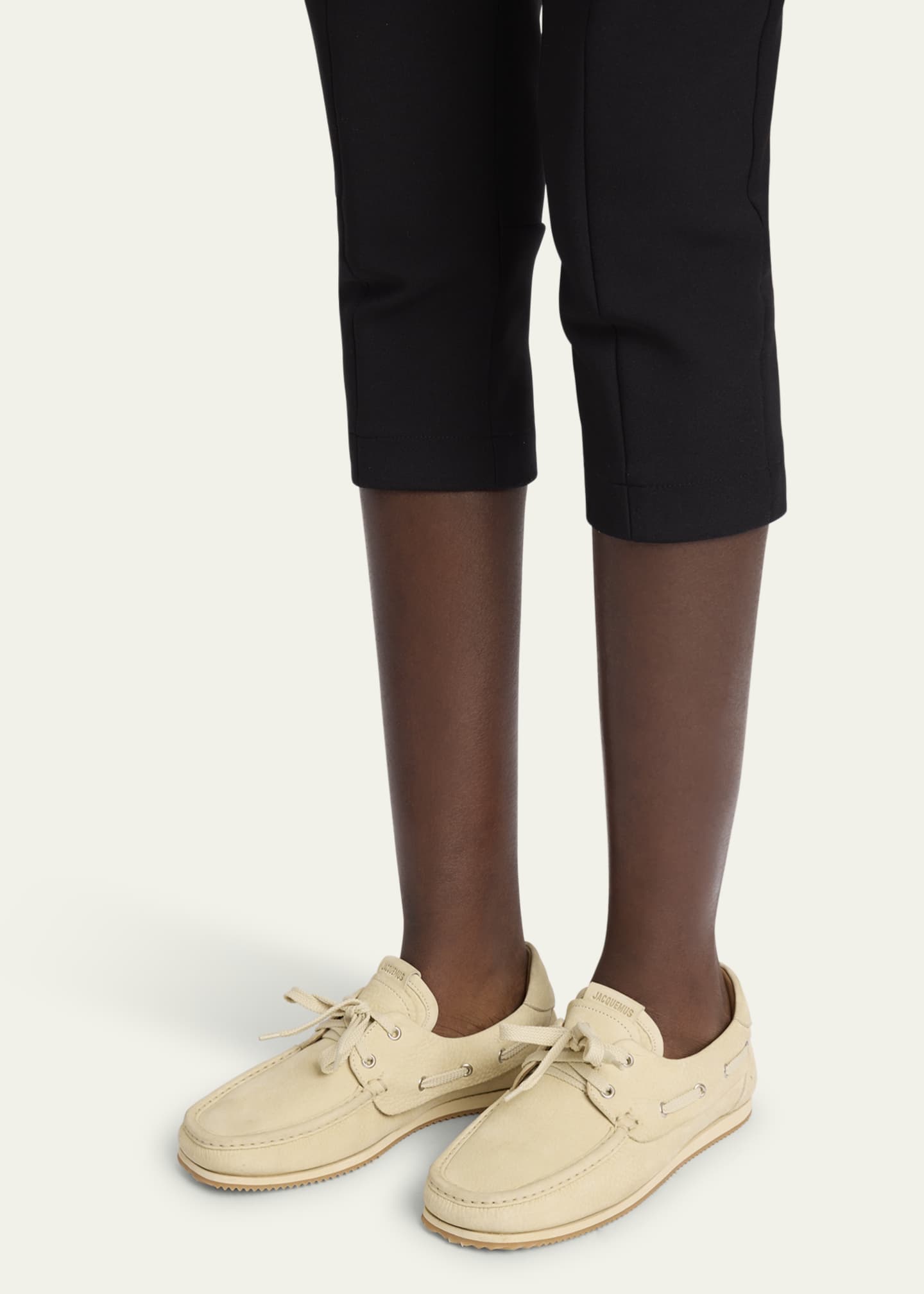 Jacquemus Moc-Toe Leather Boat Shoes Image 2 of 5