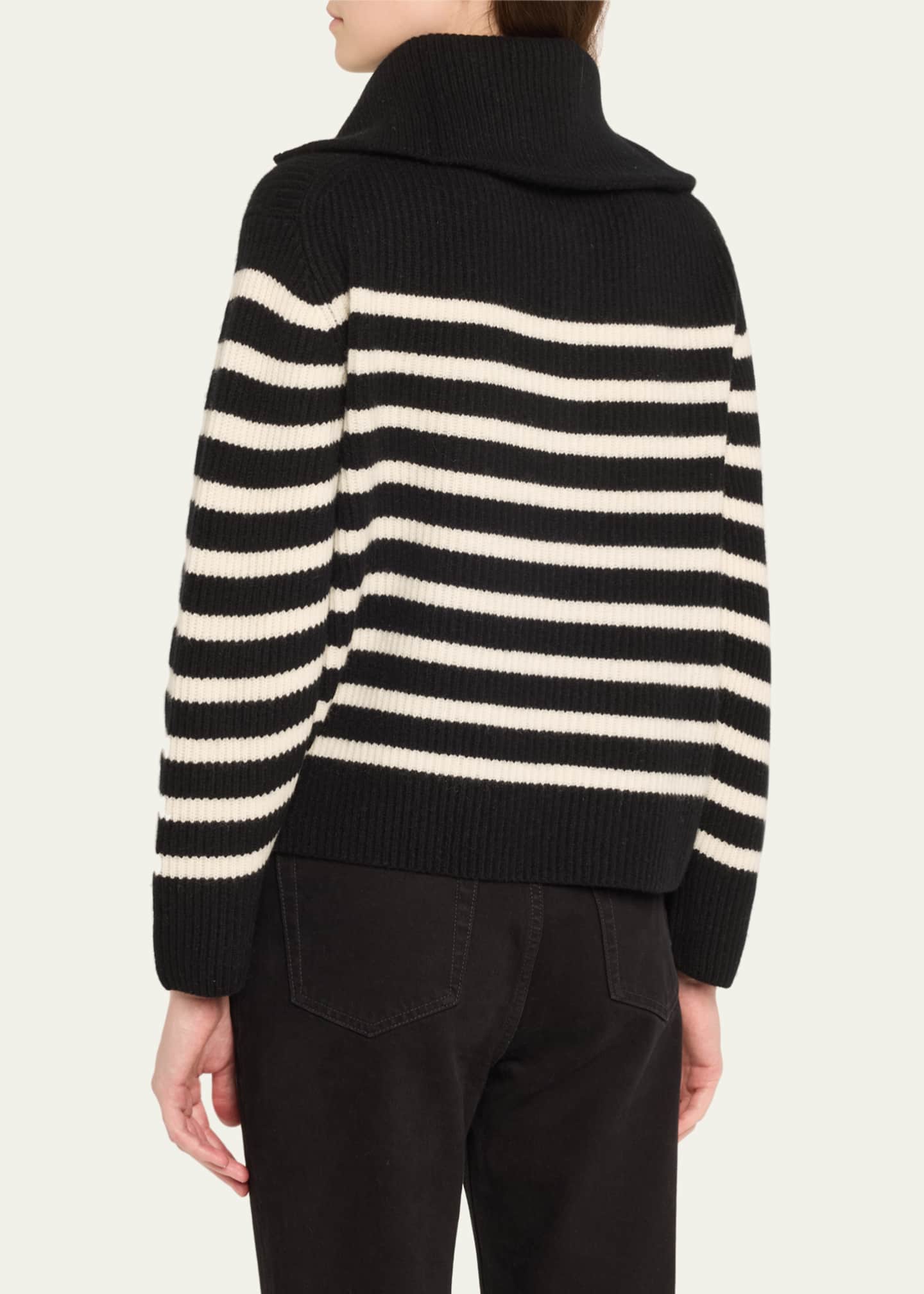 Landry Half-Zip Cashmere Sweater - Thumbnail 3
