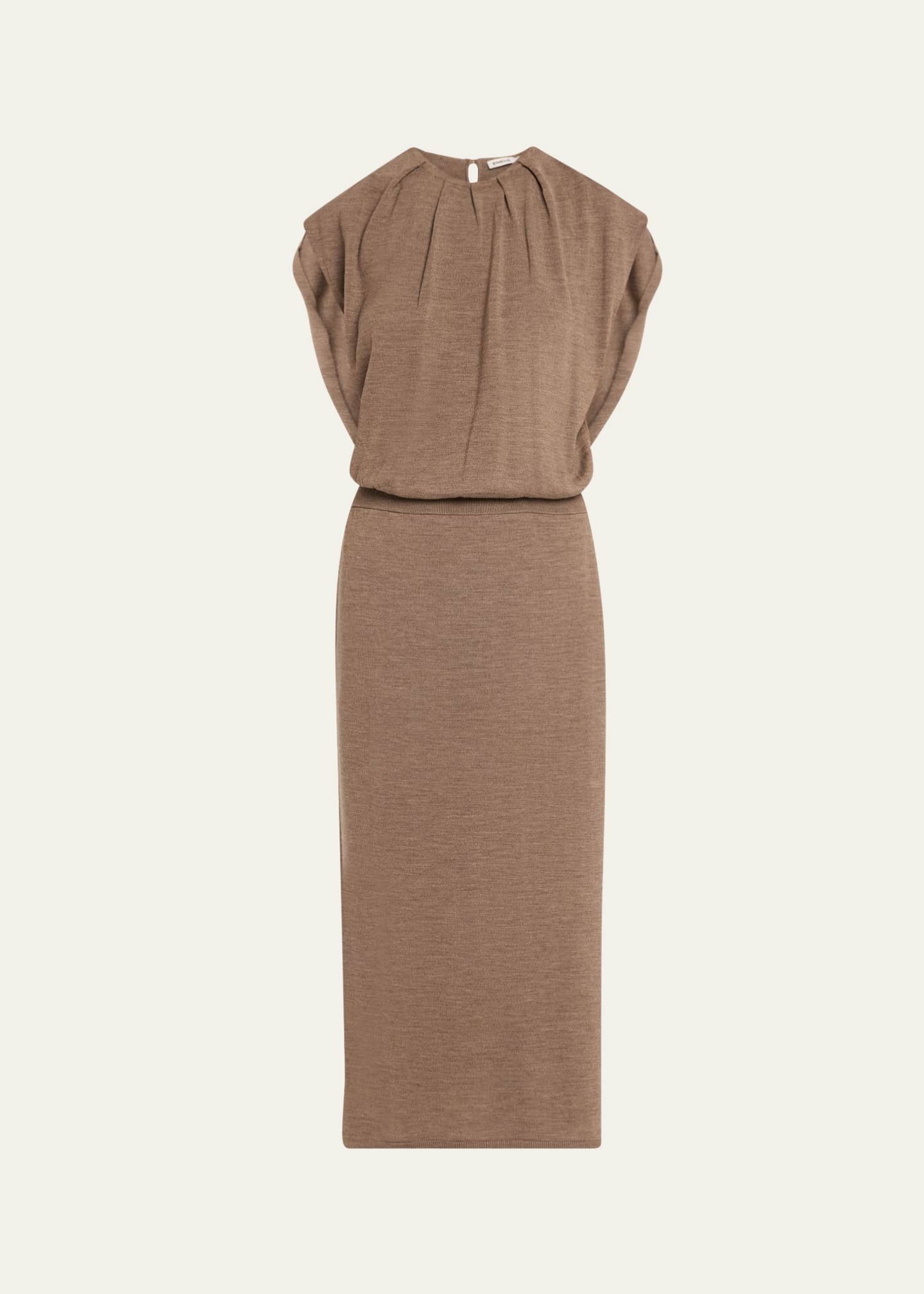 SIMKHAI Xion Draped Merino Cape Dress Image 1 of 5