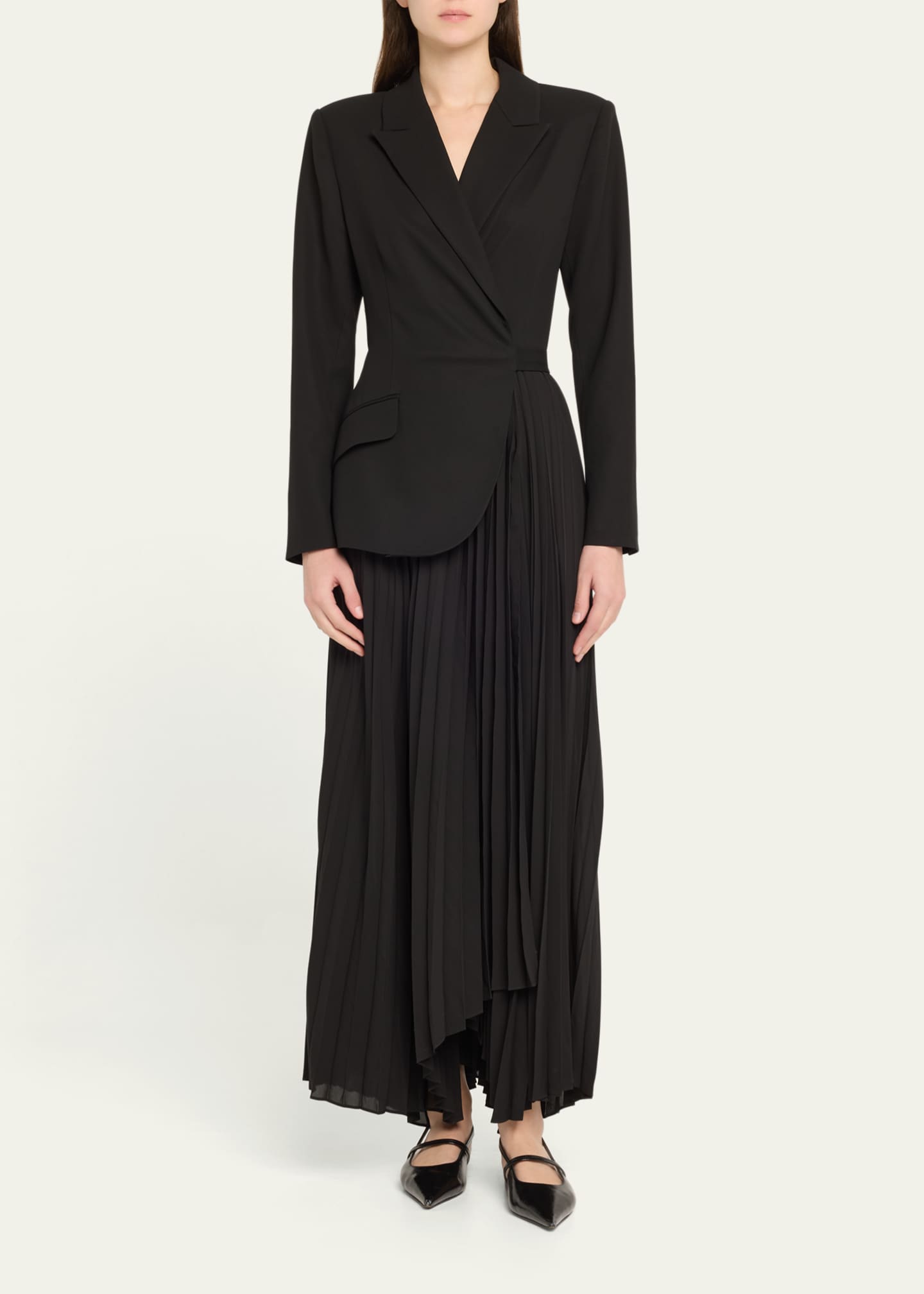 SIMKHAI Ambretta Combo Blazer Dress Image 2 of 5