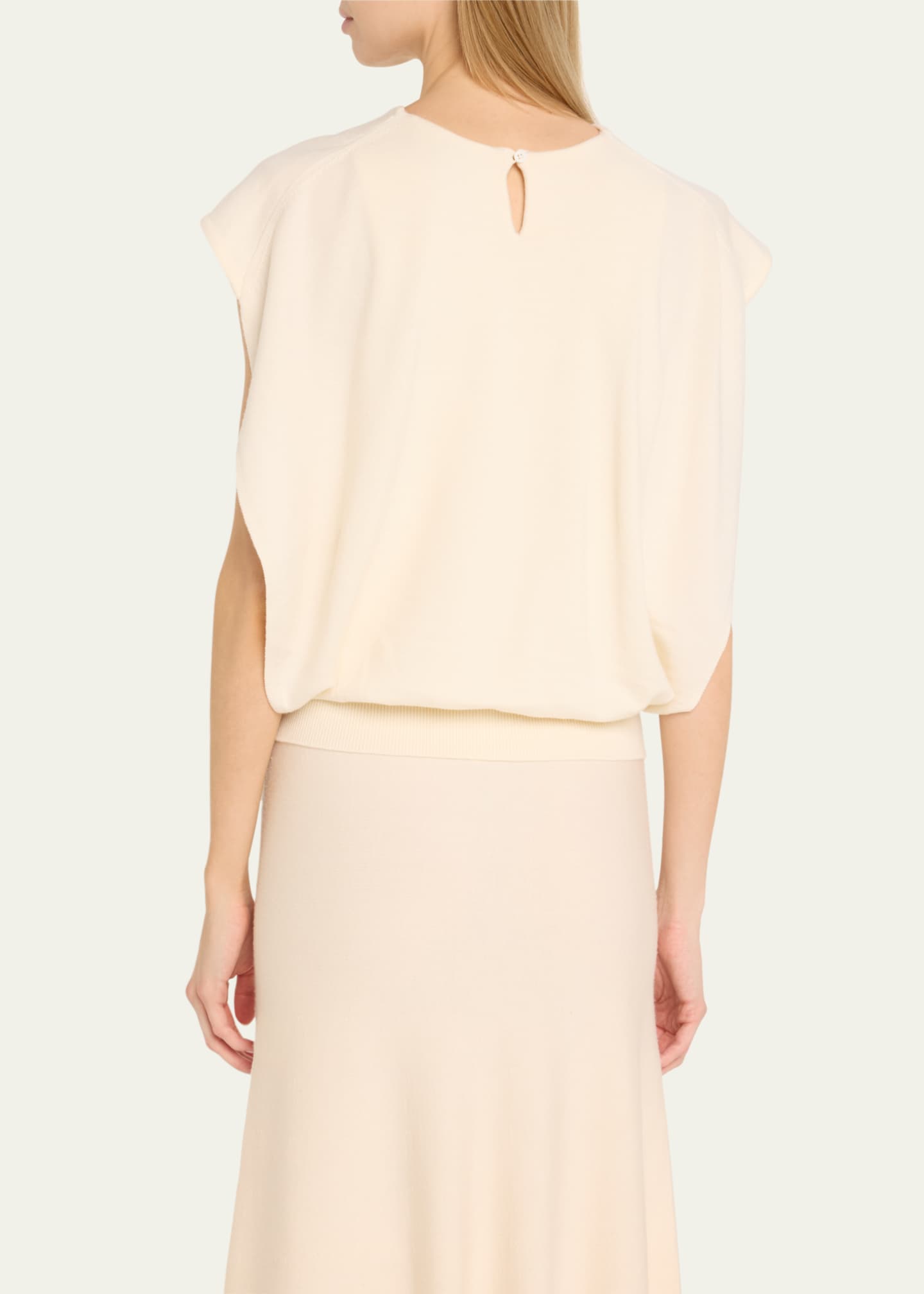 SIMKHAI Lamara Draped Merino Cape Top Image 3 of 5