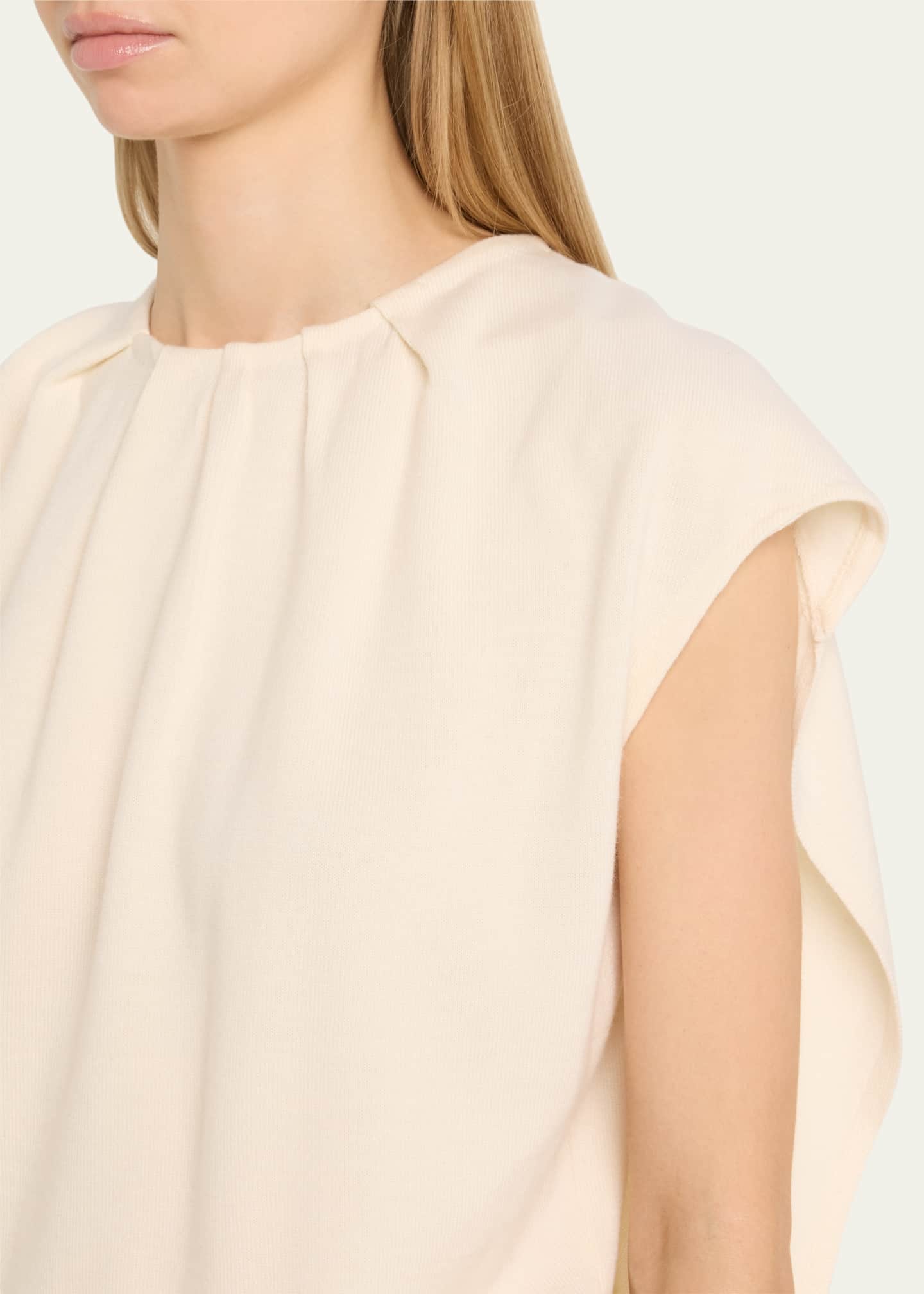 SIMKHAI Lamara Draped Merino Cape Top Image 5 of 5
