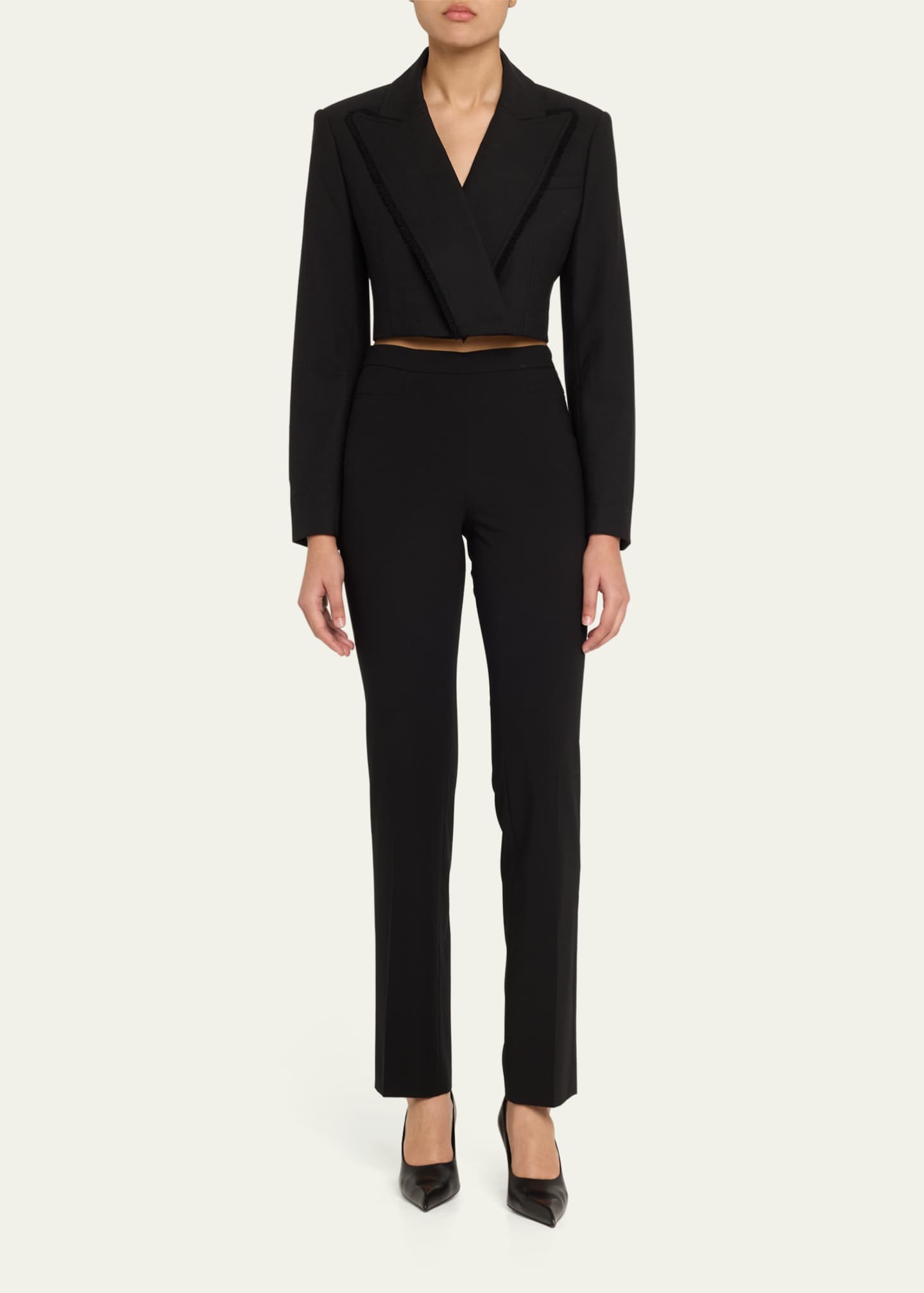 SIMKHAI Cassian Cropped Blazer Image 2 of 5
