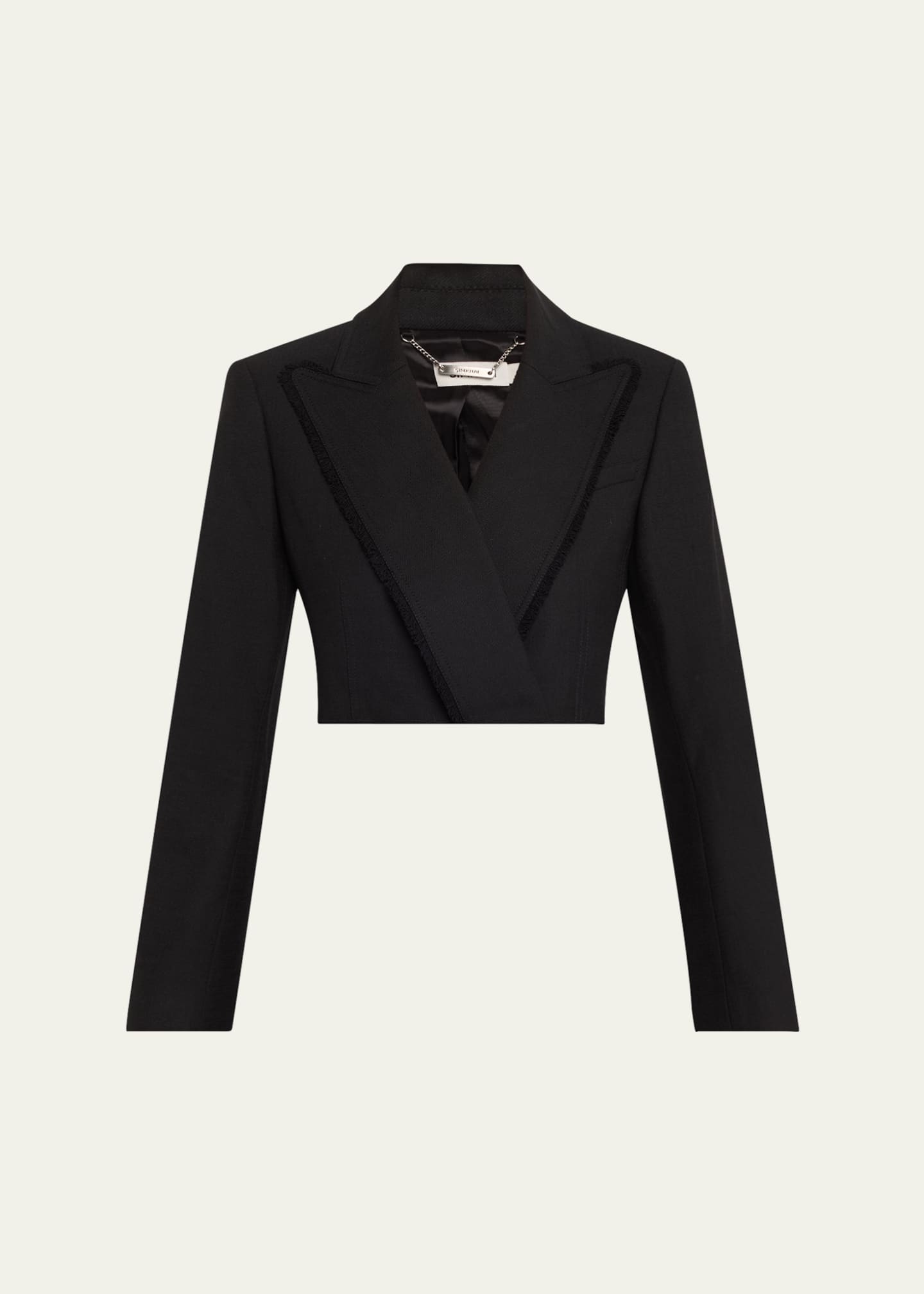 SIMKHAI Cassian Cropped Blazer Image 1 of 5