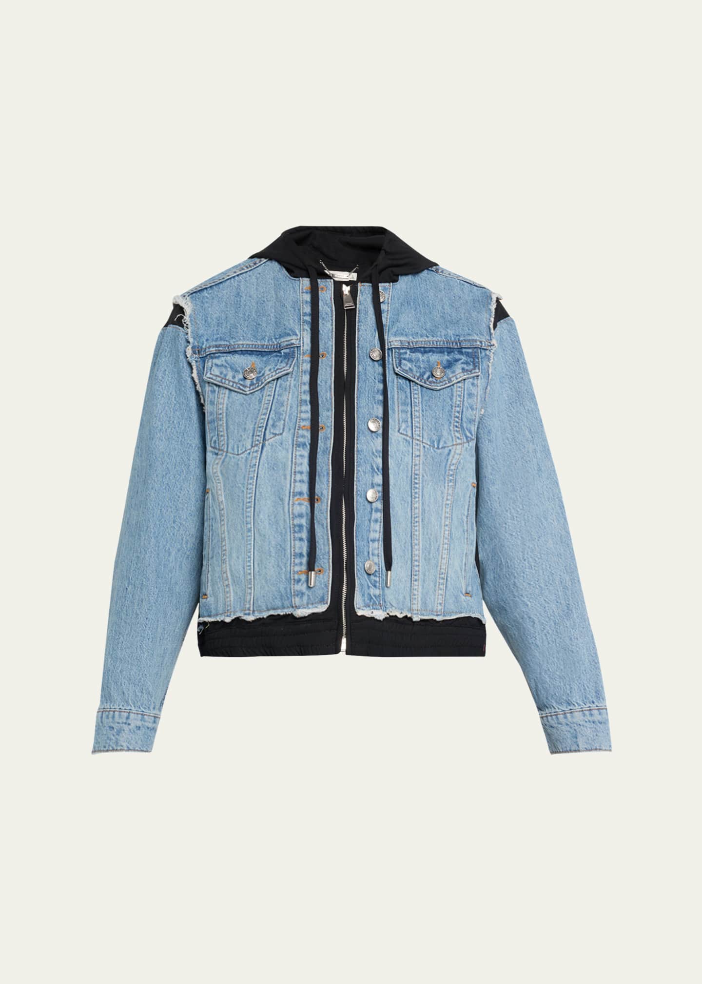 SIMKHAI Austin Hoodie Combo Jacket Image 1 of 5