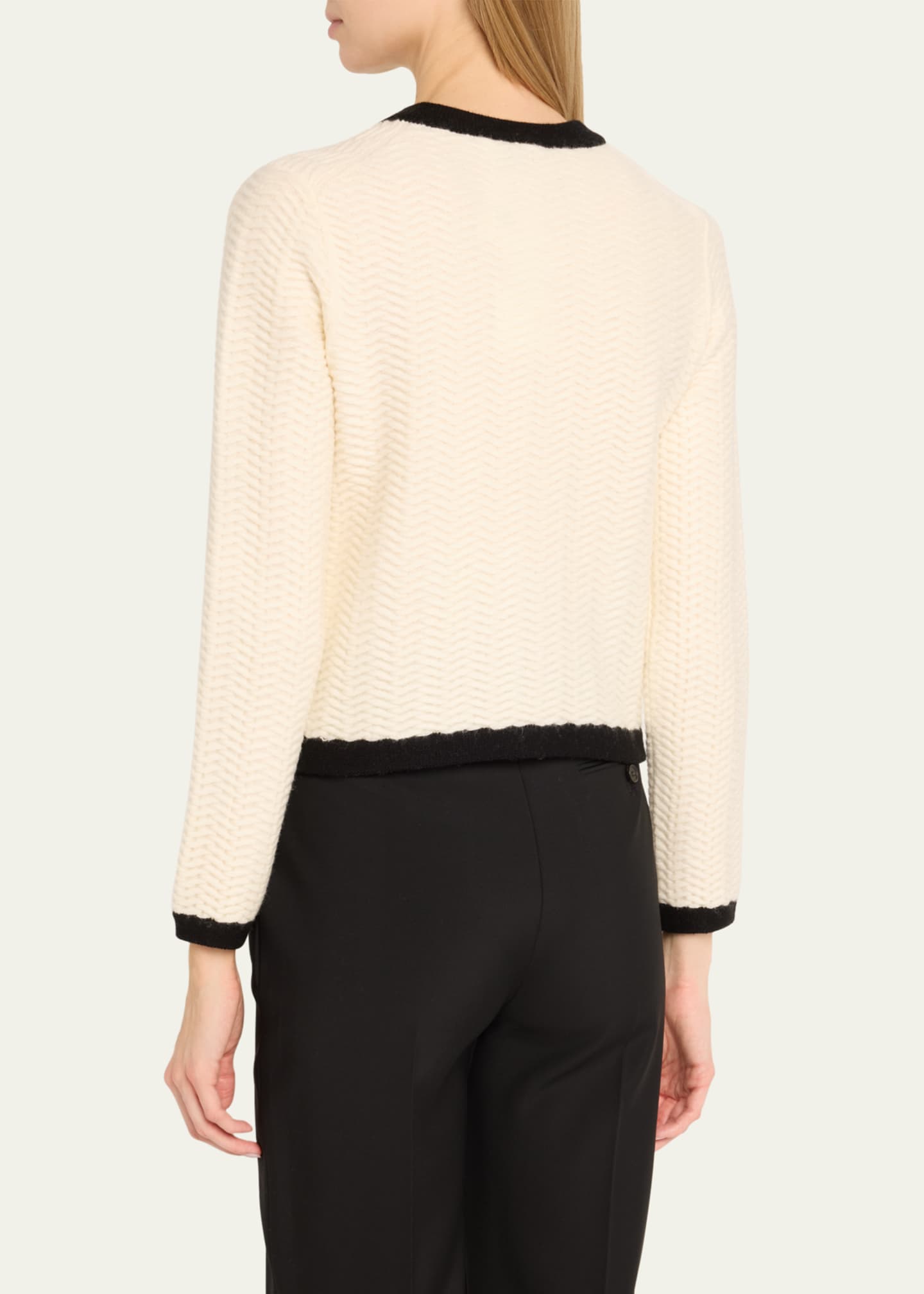 SIMKHAI Klaire Wool-Cashmere Cardigan Image 3 of 5