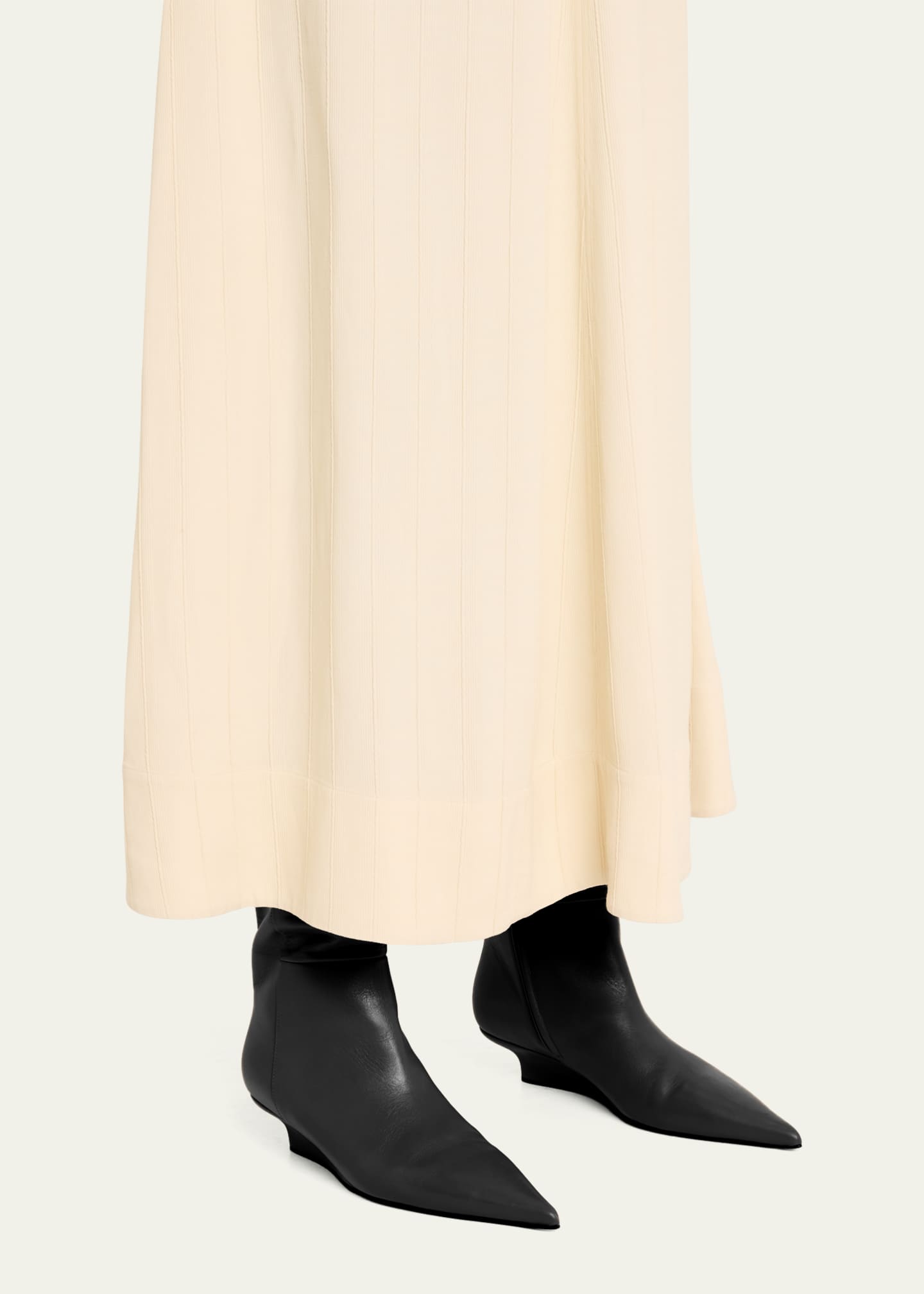Toteme Sharp Leather Knee-High Boots Image 2 of 6