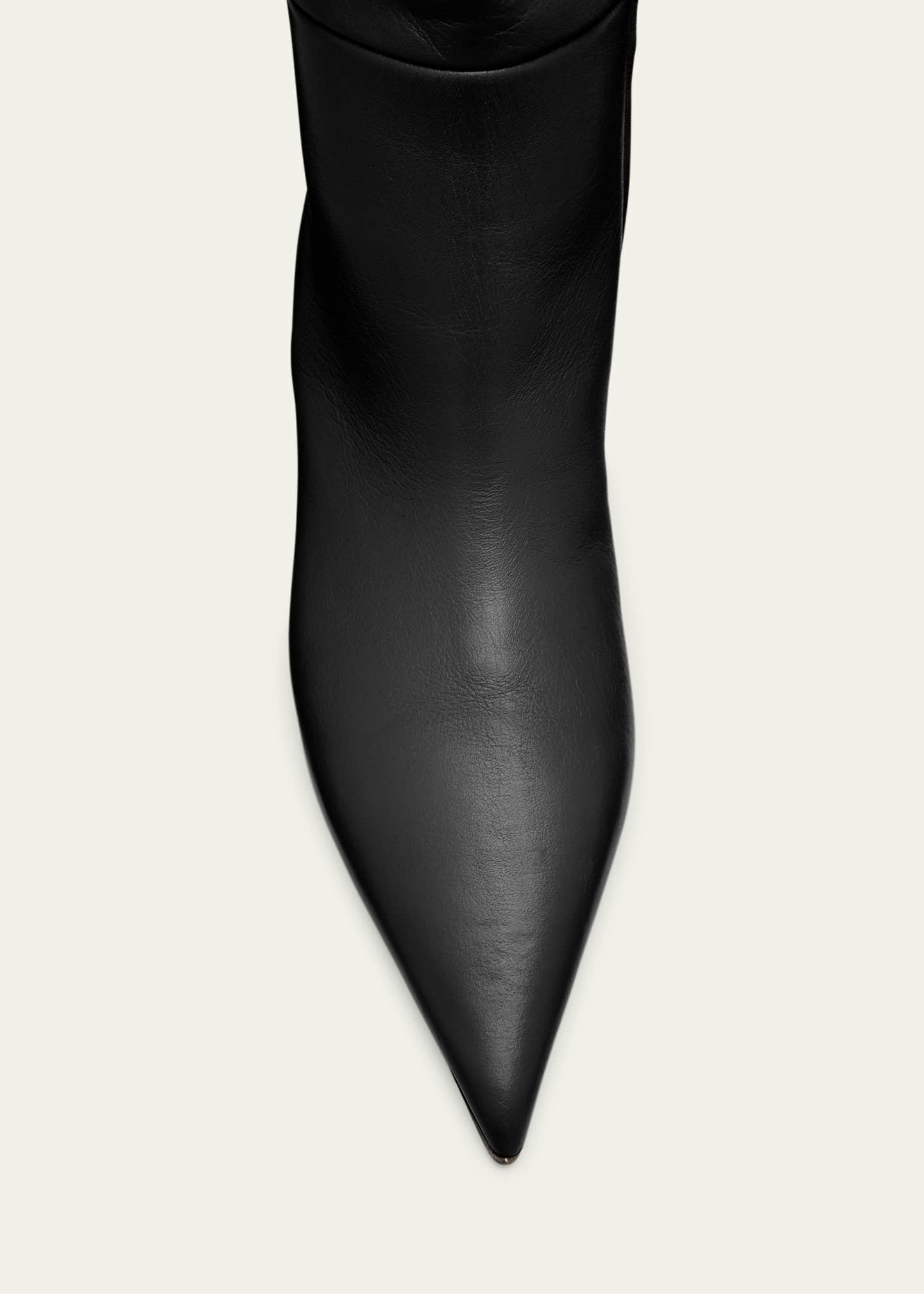 Toteme Sharp Leather Knee-High Boots Image 6 of 6